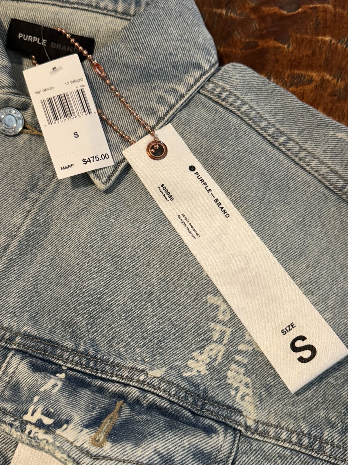 Purple Brand Purple Brand Monogram Oversized Indigo Jacket S Small Size US S / EU 44-46 / 1 - 7 Thumbnail