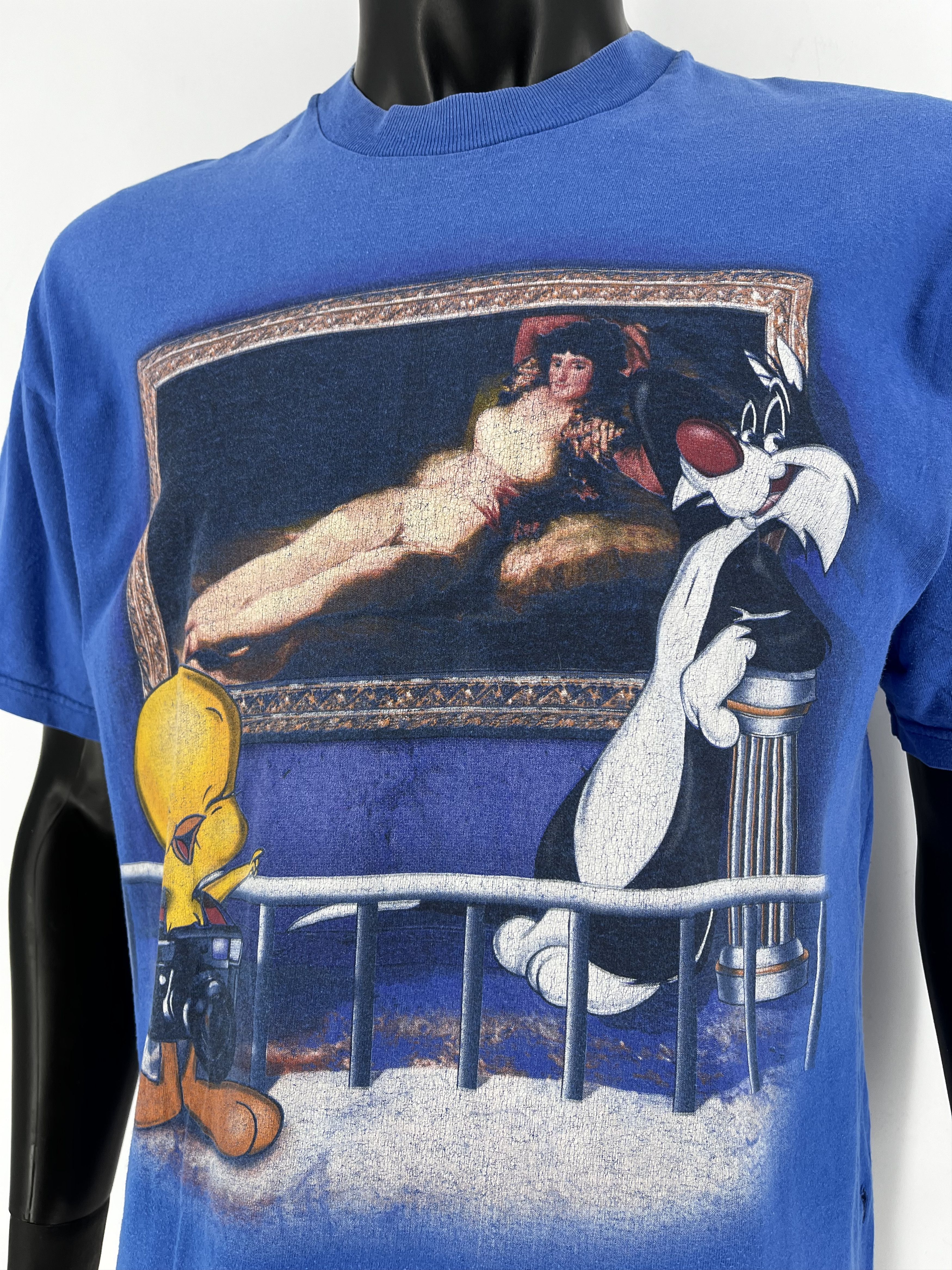 Vintage Vintage 1999 Looney Tunes Sylvester & Tweety La Maja Desnuda Size US L / EU 52-54 / 3 - 10 Thumbnail