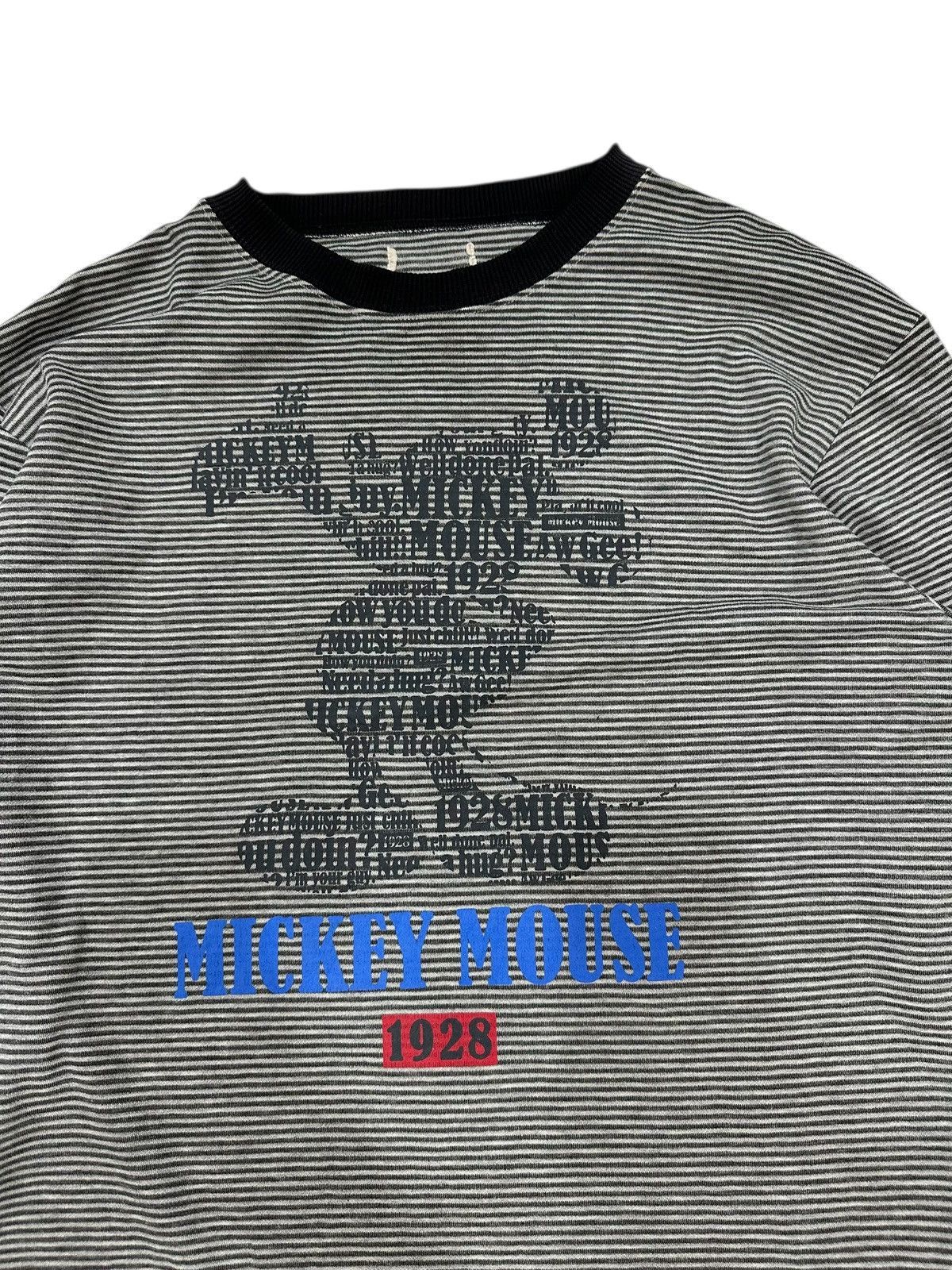 Hysteric Glamour 2000s VINTAGE MICKEY MOUSE STRIPE POEM LONG SLEEVE LGB STYLE Size US L / EU 52-54 / 3 - 2 Thumbnail