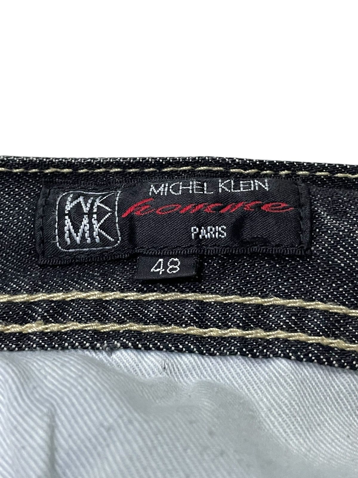 Tete Homme × Tornado Mart Michel Klein Japan Panel Spiral Flared Denim Jeans Size US 30 / EU 46 - 23 Thumbnail