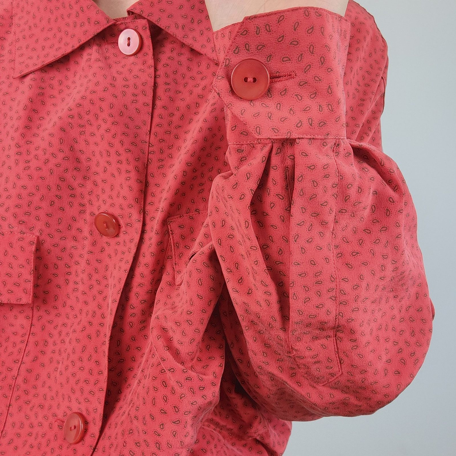 Ellen Tracy Silk 80s Paisley Linda Allard Ellen Tracy Jacket 8 Size M / US 6-8 / IT 42-44 - 5 Thumbnail