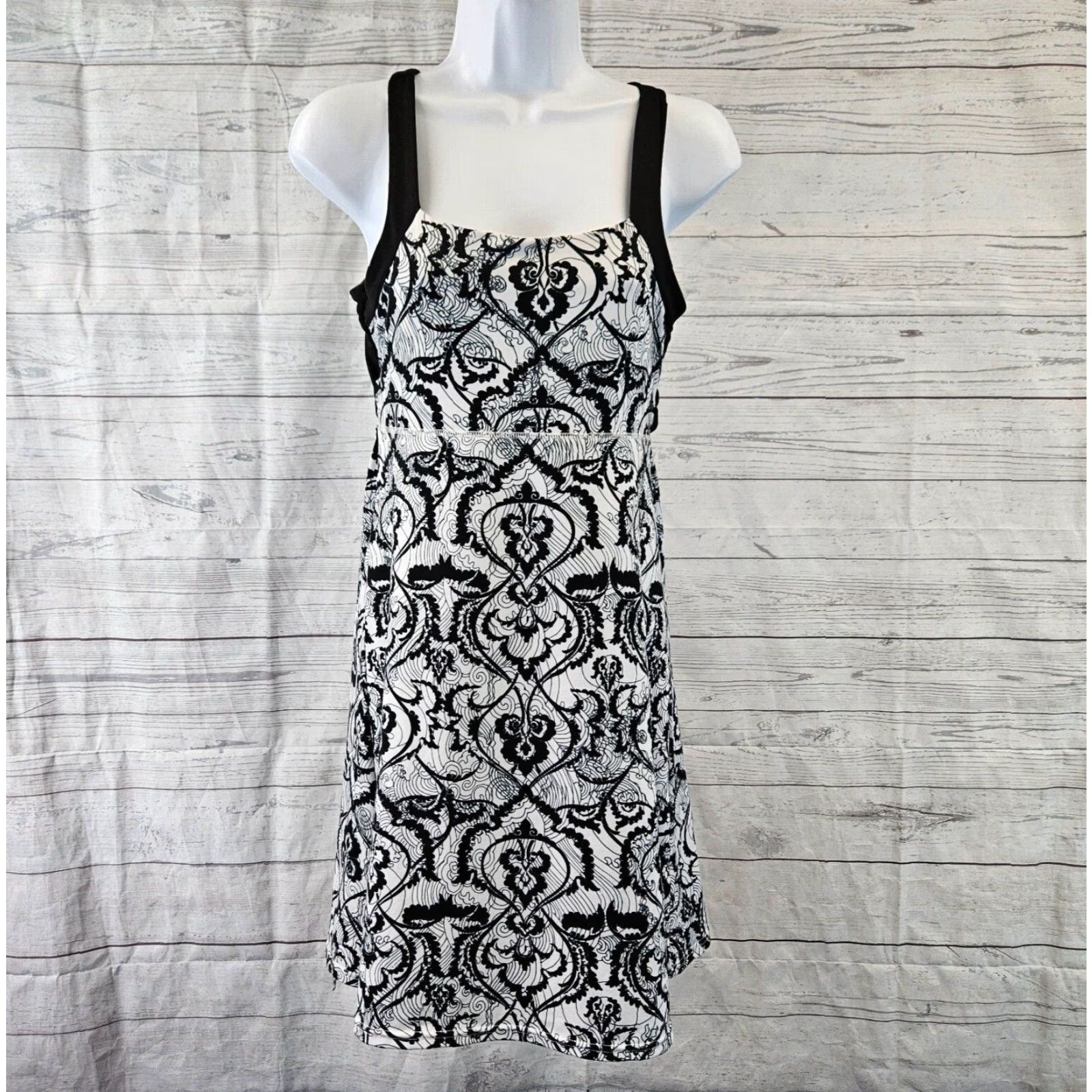 Vintage Soybu Womens Athletic Dress Sleeveless Black White SZ S Short A-Line Shirt Womens? Size S / US 4 / IT 40 - 2 Thumbnail