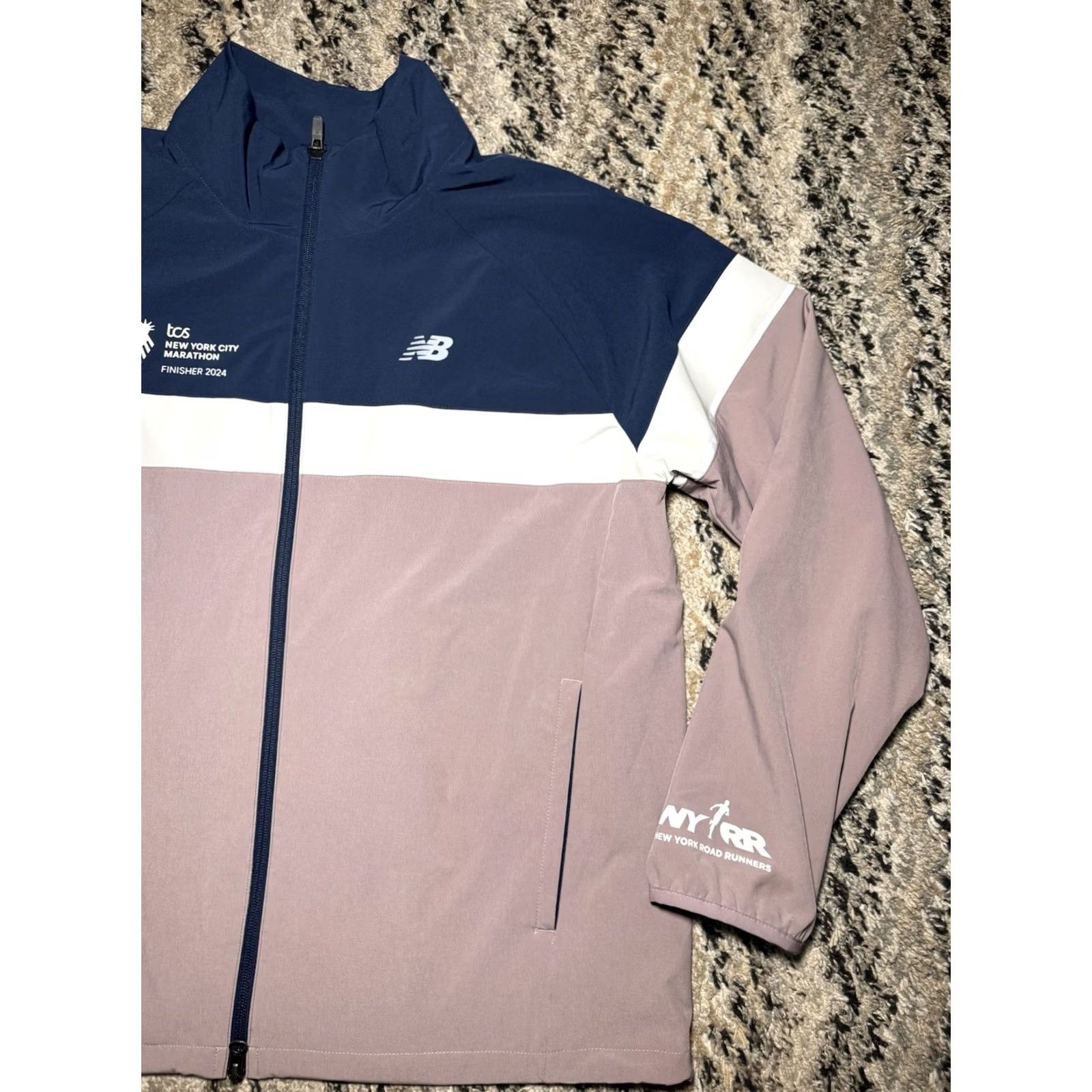 New Balance VINTAGE? No. 2024 TCS New York City Marathon Finisher Women New Balance Jacket Purple Large Size L / US 10 / IT 46 - 2 Thumbnail
