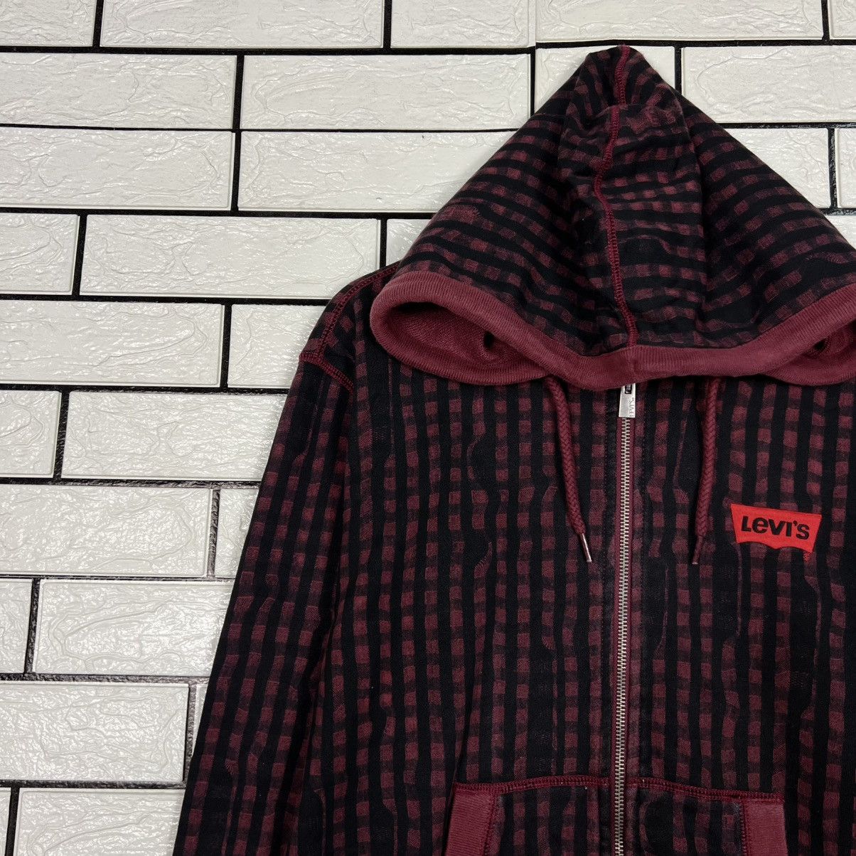 Levi's LEVIS STRAUSS Red Checked Hoodie Sweatshirt #4212-C192 Size US M / EU 48-50 / 2 - 3 Thumbnail