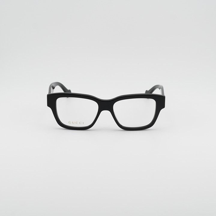Gucci Gucci GG1428O 001 Square Eyeglasses - Shiny Black 52mm Size ONE SIZE - 2 Thumbnail