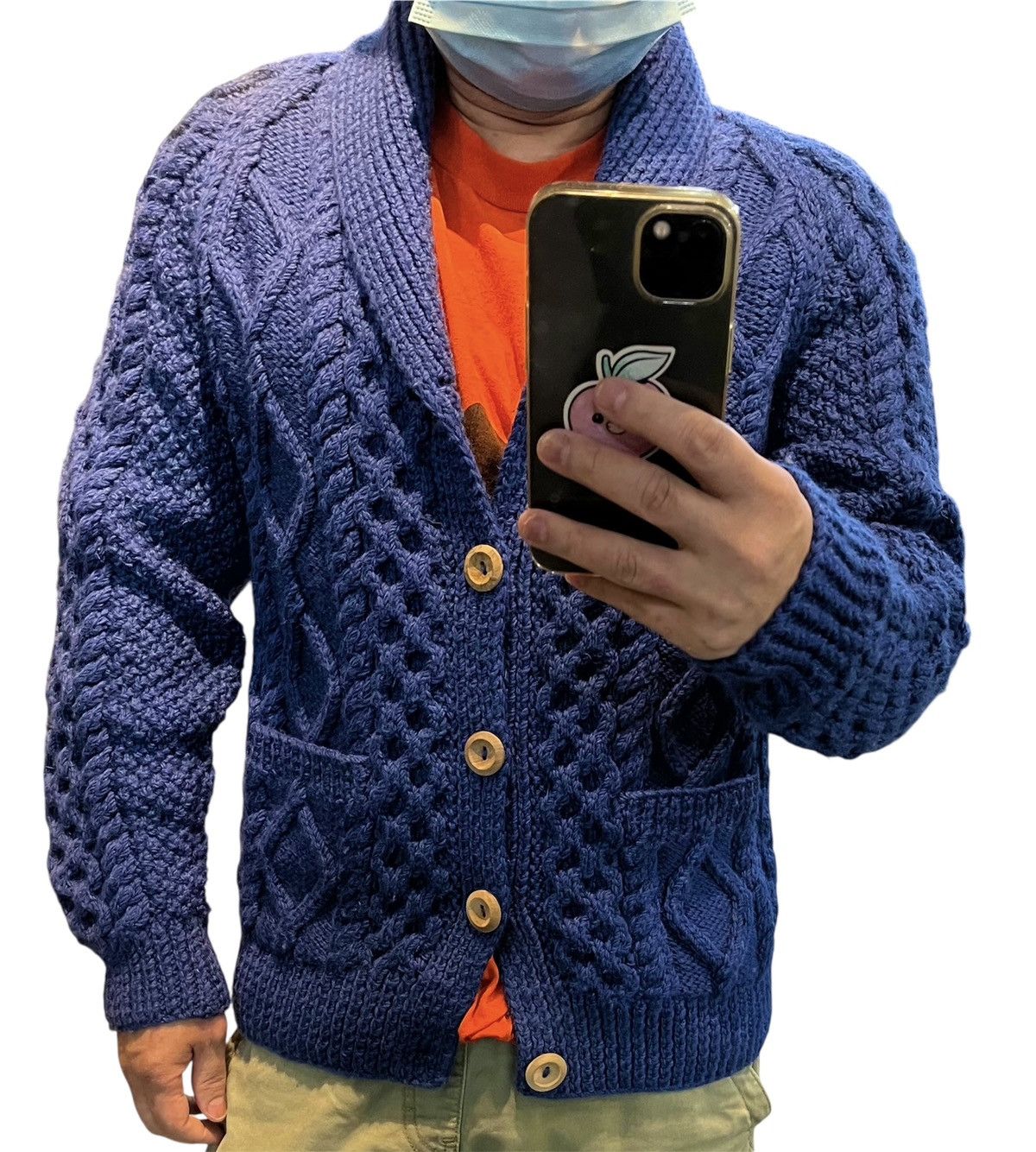 Inverallan Inverallan 6A Shawl Collar Cardigan Jacket Sweater Size US S / EU 44-46 / 1 - 2 Thumbnail