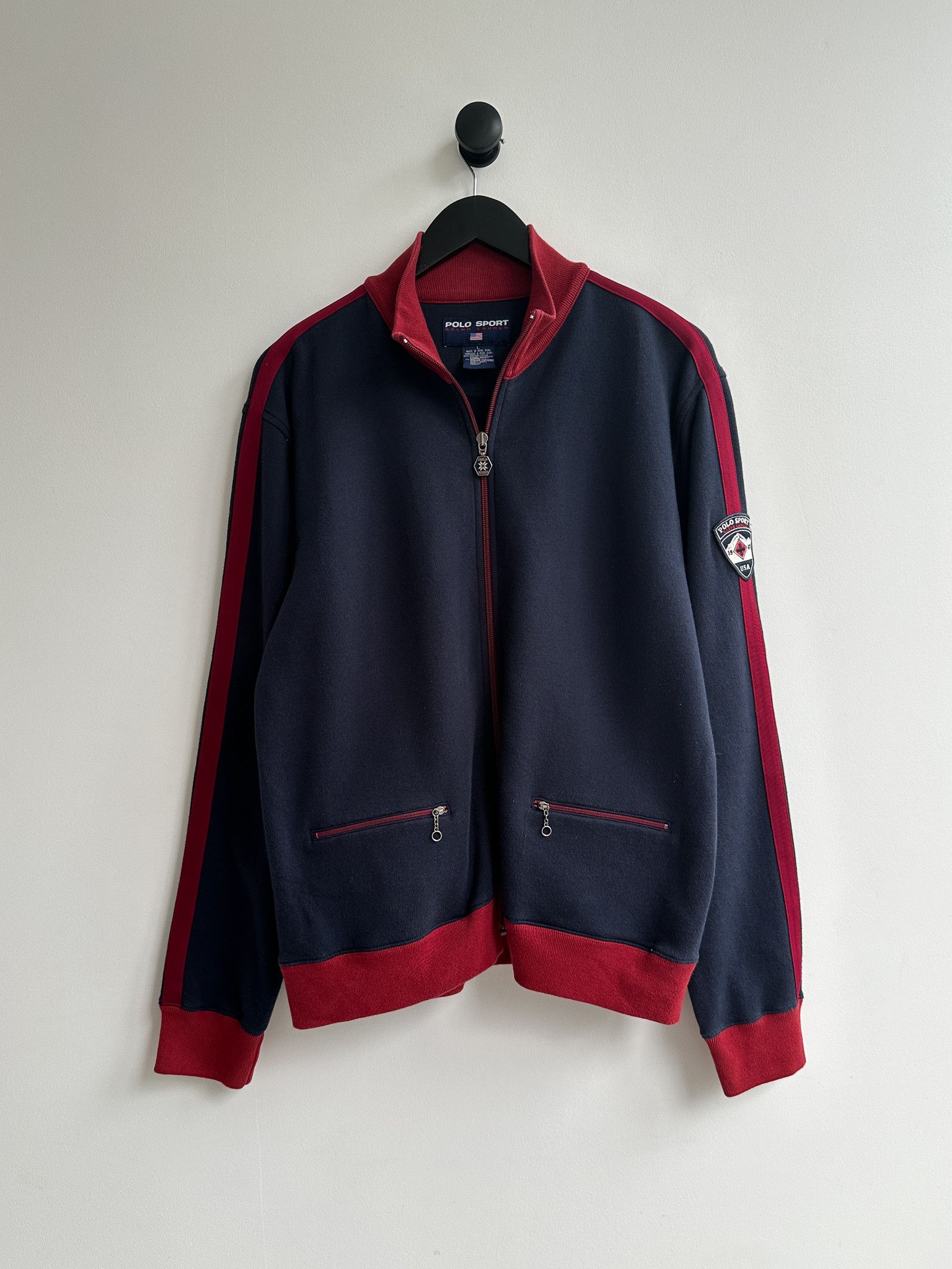 Polo Ralph Lauren Vintage Polo Sport Ralph Lauren Full Zip Cotton Jacket Size US L / EU 52-54 / 3 - 1 Thumbnail