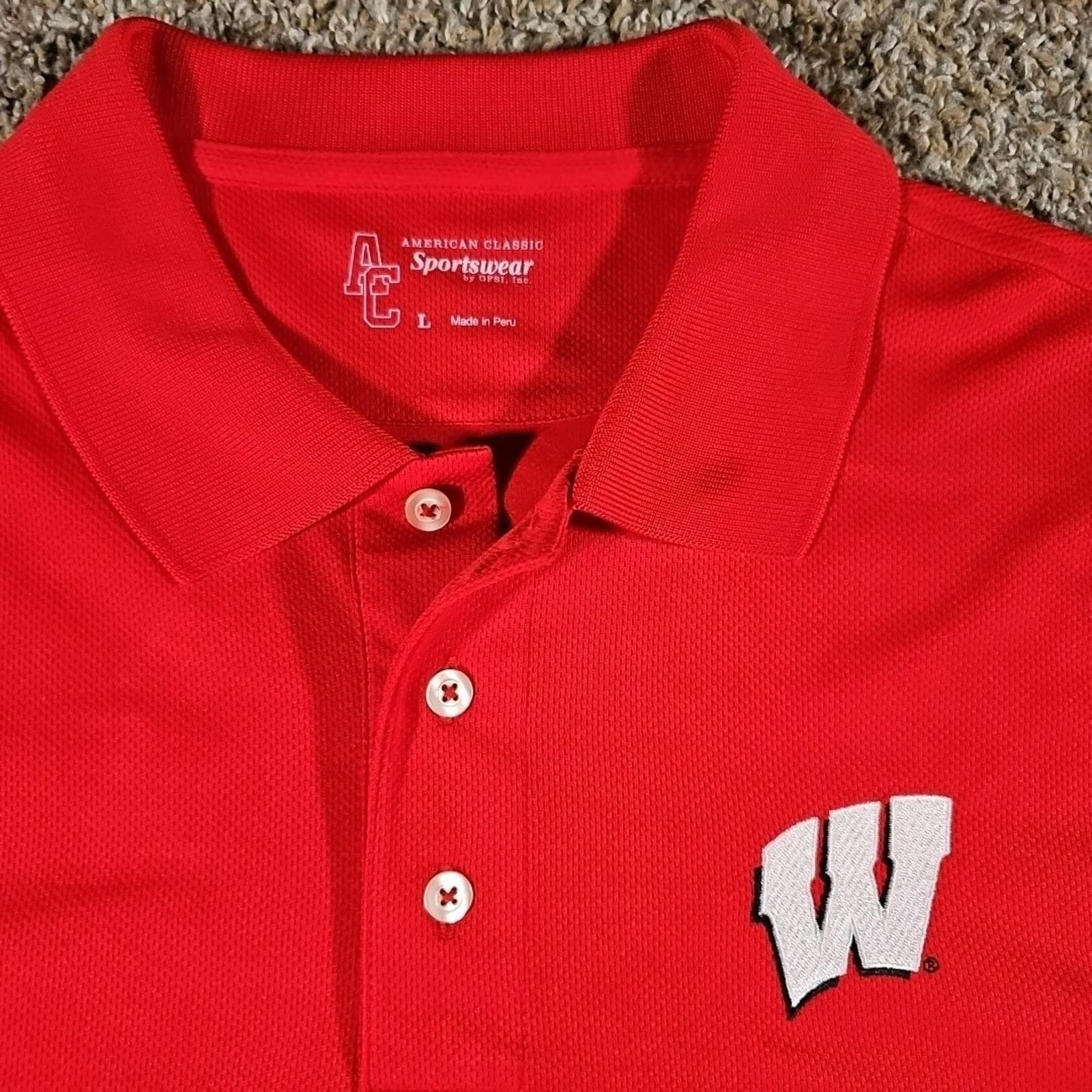 Other American Classic Sportswear L Long Sleeve WI Badgers Polo Size US L / EU 52-54 / 3 - 2 Thumbnail