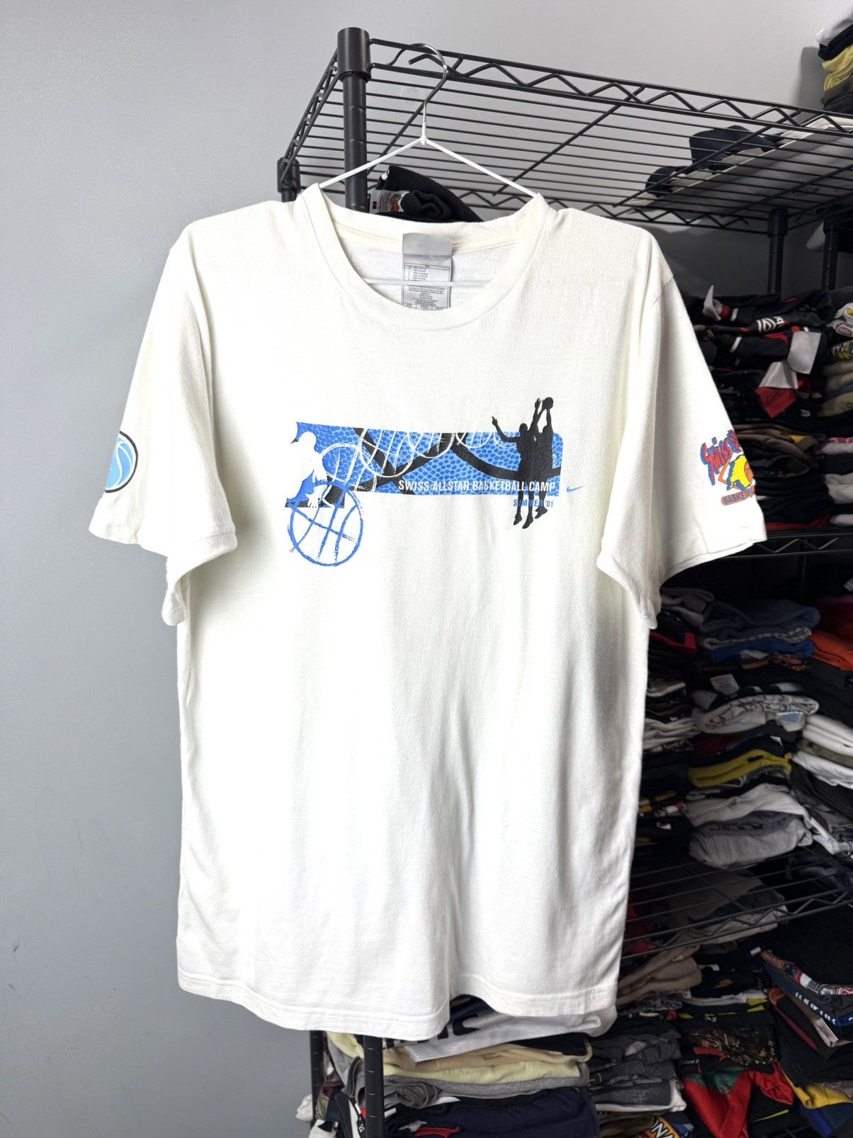 Nike Vintage 2001 Nike Allstar Basketball Camp T Shirt NBA Size US M / EU 48-50 / 2 - 1 Thumbnail