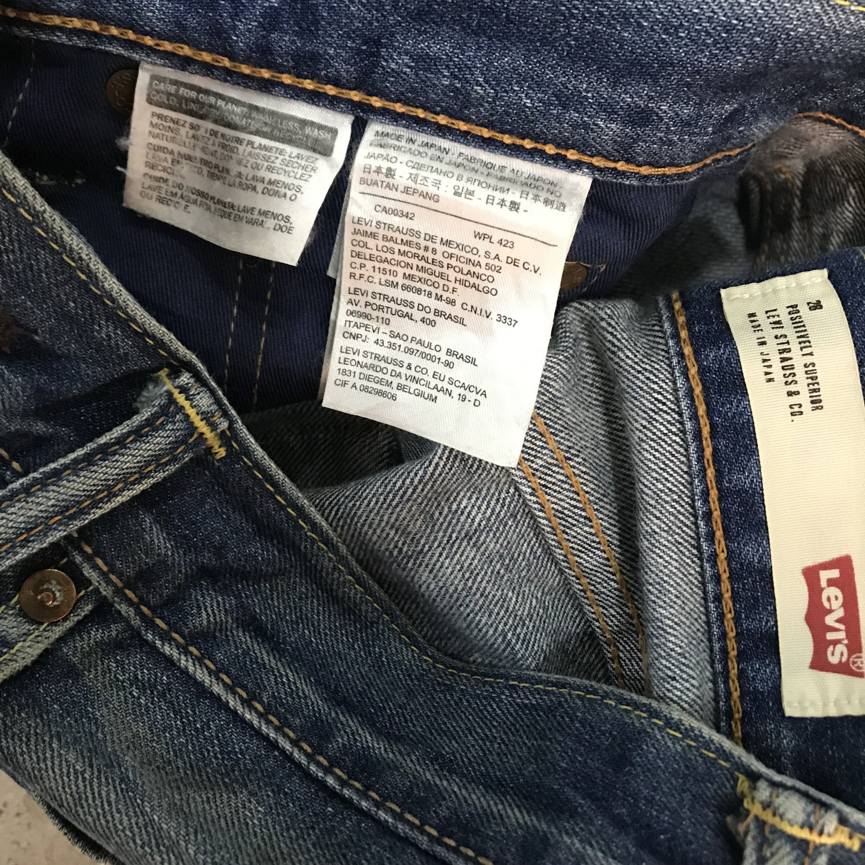 Levi's Vintage Levi’s 513 Straight Slim Distressed Faded Blue Jeans Size US 28 / EU 44 - 12 Thumbnail