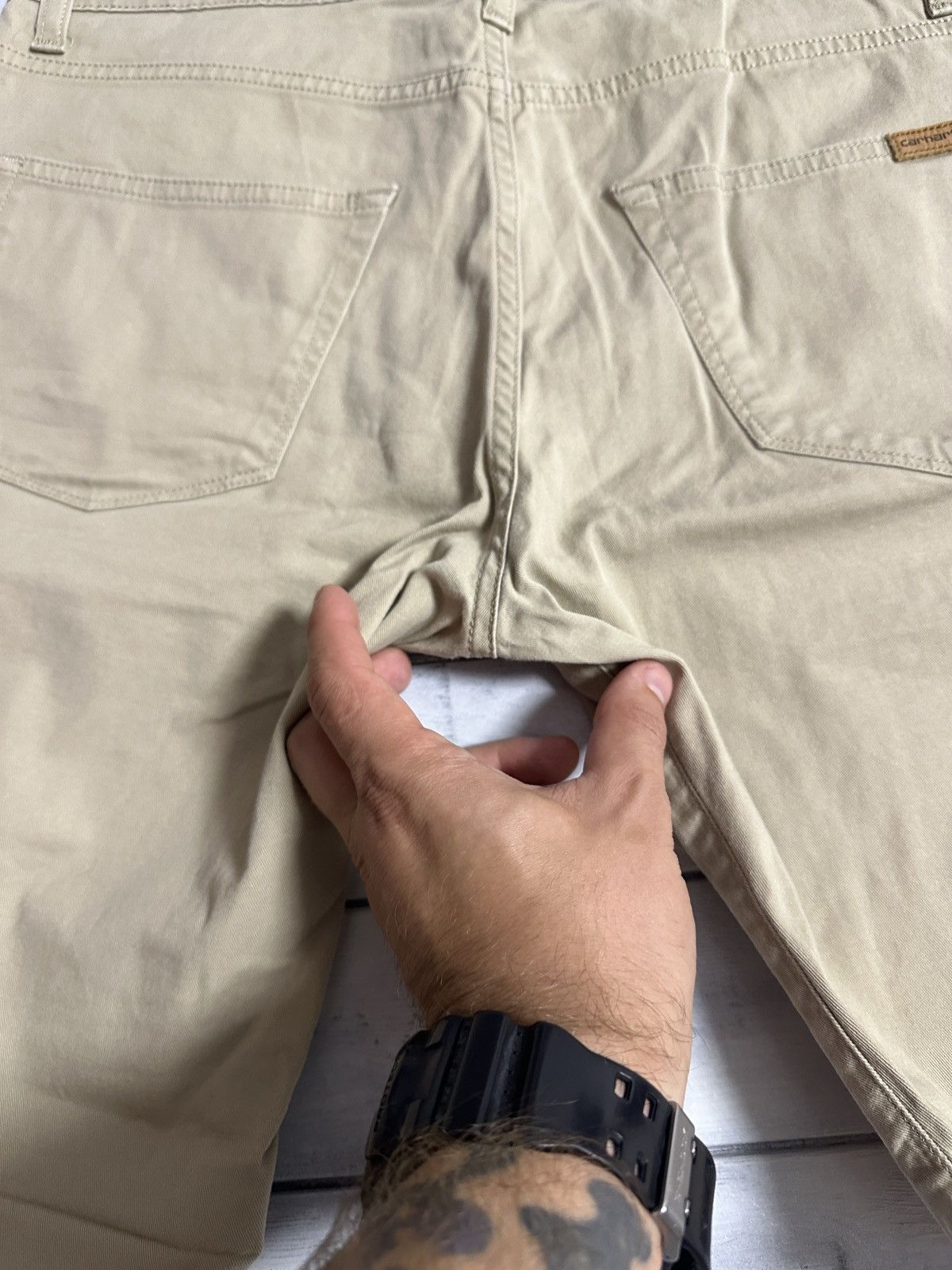 Carhartt Rare Shorts Carhartt Swell Shorts Leather Logo Size US 31 - 5 Thumbnail