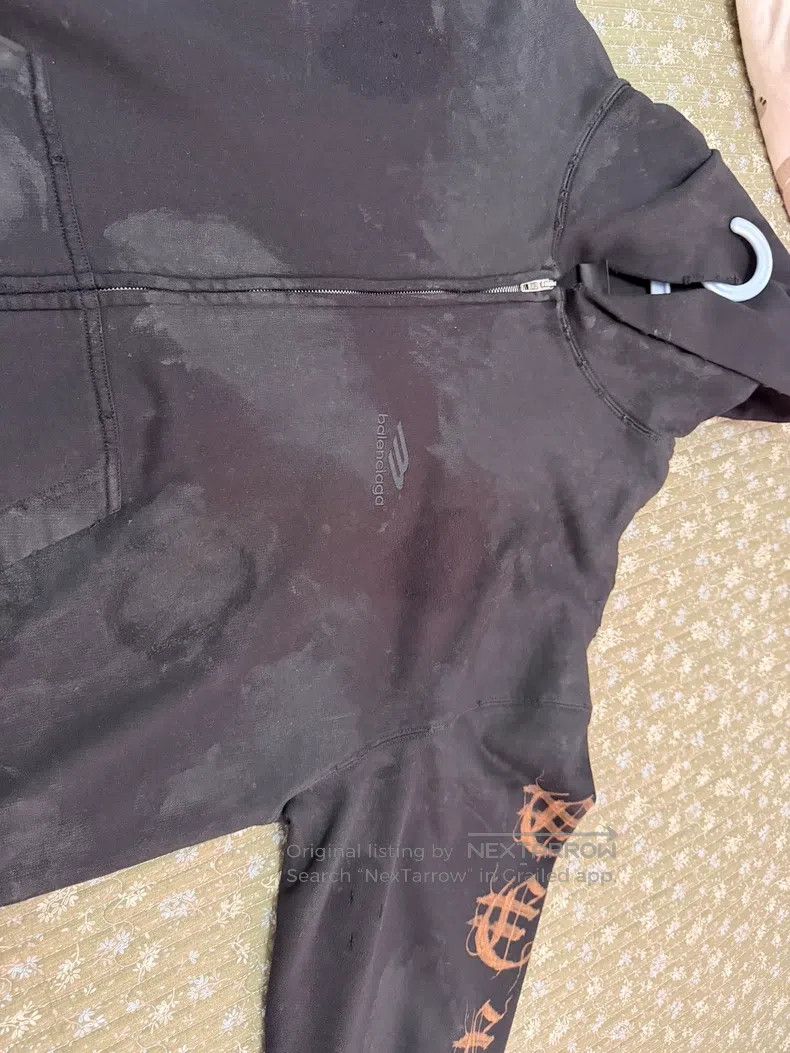 Balenciaga Balenciaga Sanskrit mud-dye zipper hoodie Size US M / EU 48-50 / 2 - 2 Thumbnail