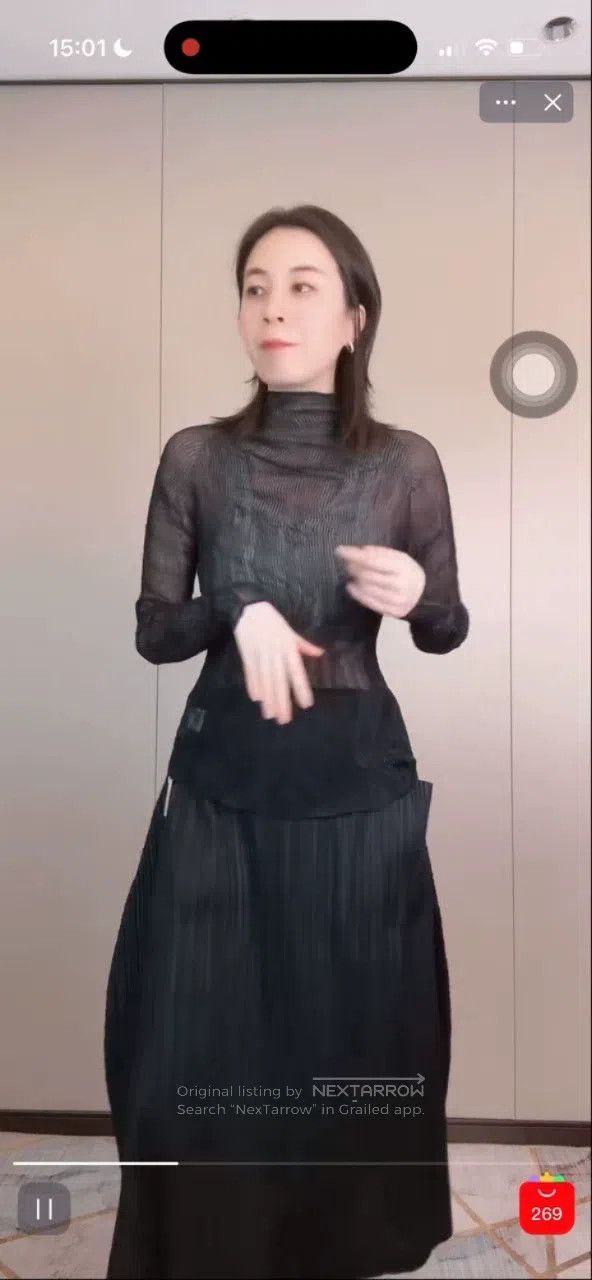 Issey Miyake Issey Miyake Black Wicker Turtleneck Long Sleeve Size M / US 6-8 / IT 42-44 - 1 Thumbnail