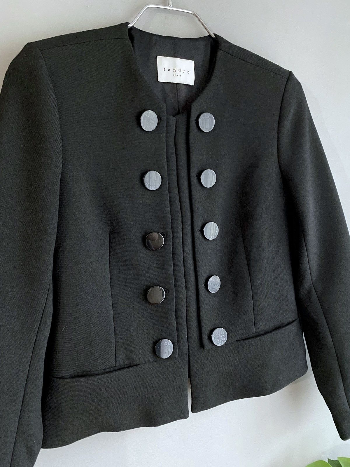 Designer × Sandro Sandro Paris Women's Black Blazer, Size 38 / S-M Size M / US 6-8 / IT 42-44 - 5 Thumbnail