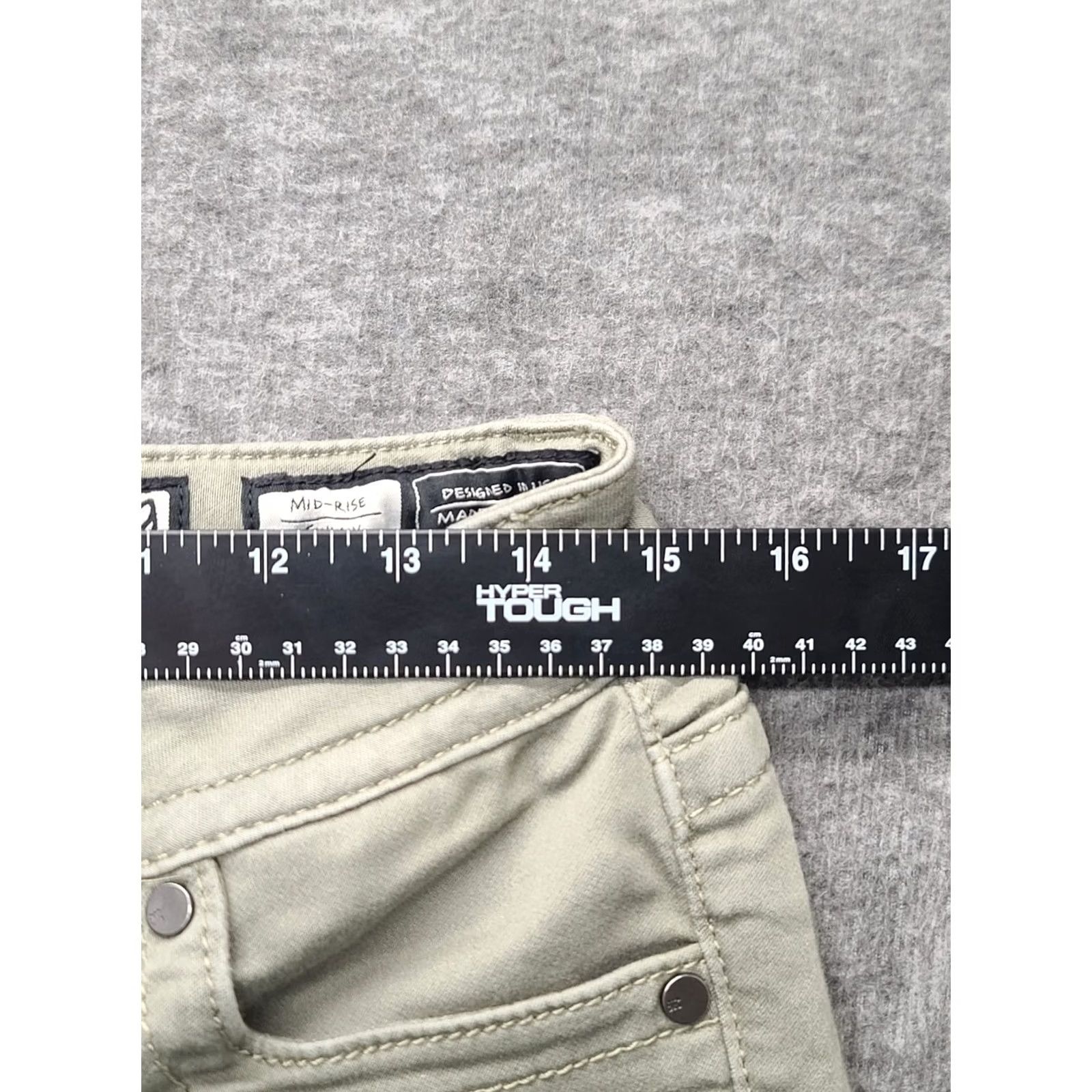 Miss Me Miss Me Pants Womens 29x29 Skinny Fit Mid Rise Cargo Sage Green Twill Pants Women 29 Green Cargo Skinny Twill Rise Mid 29in Inseam Slim Button Zip Size 29" - 3 Thumbnail