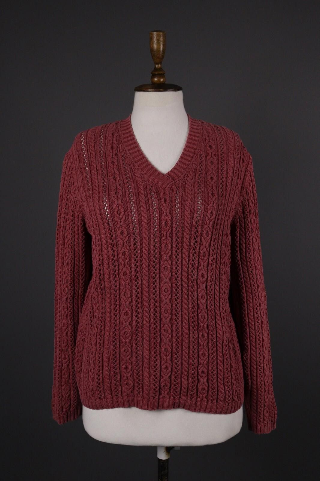 Lauren Ralph Lauren Lauren Ralph Lauren Cotton Cable Knit Sweater Size M Size M / US 6-8 / IT 42-44 - 1 Thumbnail