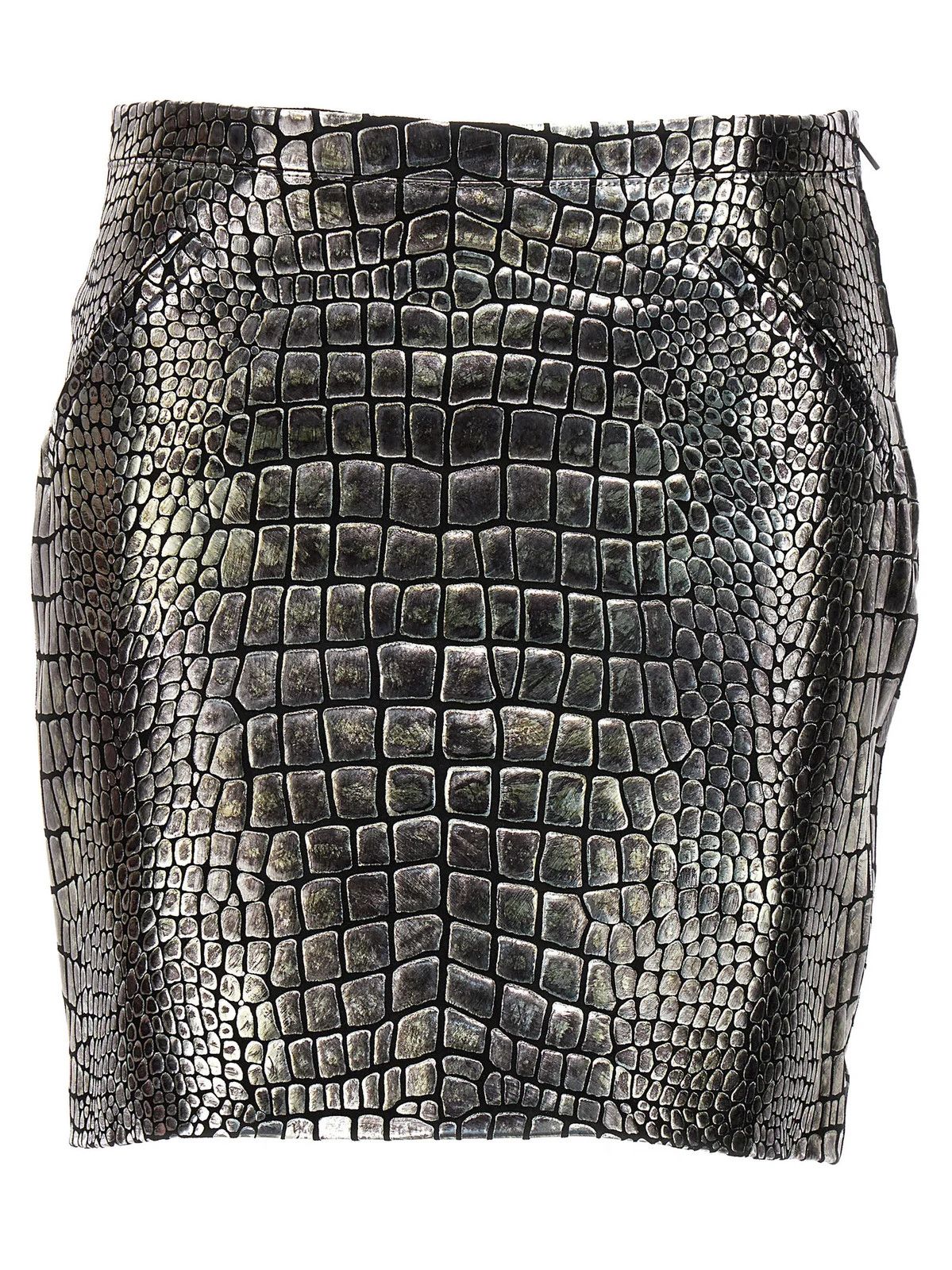 Tom Ford o1w1db10225 GCL859 Mini Leather Skirt in Multicolor Size 25" / US 0 / IT 36 - 1 Thumbnail