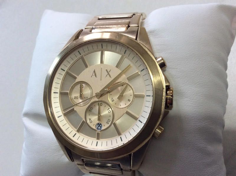 Designer Armina AX Gold dial stainless steel men's watch Size ONE SIZE - 1 Thumbnail