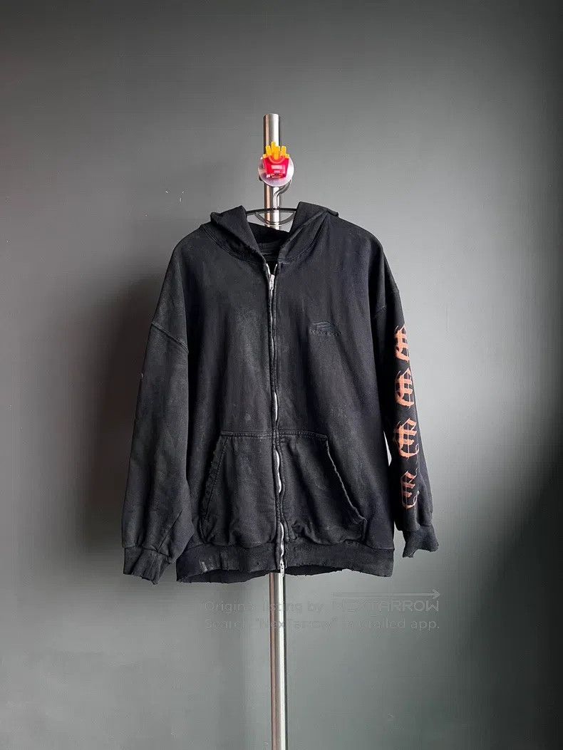 Balenciaga Balenciaga Wash Dyeing Zip-Up Jacket Size US L / EU 52-54 / 3 - 1 Thumbnail