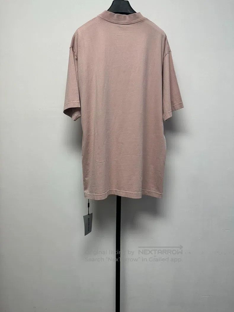 Balenciaga Balenciaga Printed Round Neck Short Sleeve T-Shirt Pink Size US XS / EU 42 / 0 - 2 Thumbnail