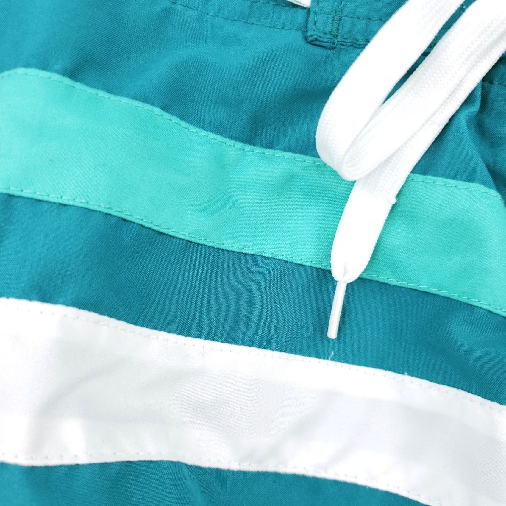 Vintage Teal Cove Swim Trunks Mens XXL 2XL Blue Board Shorts Striped Surfing Size US 39 - 7 Thumbnail