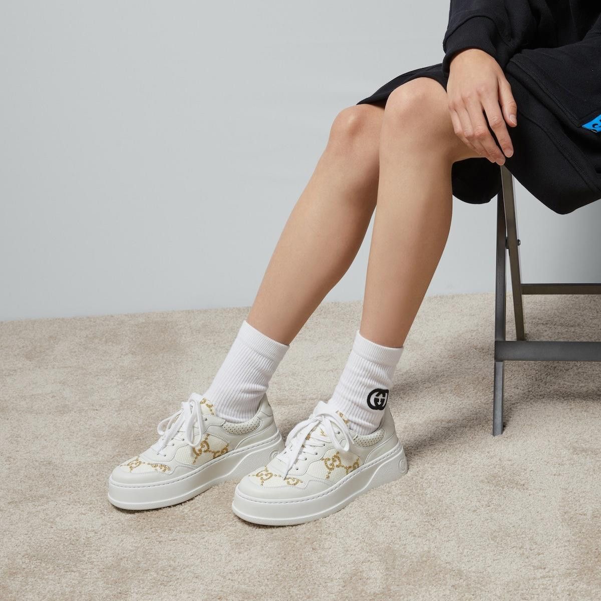 Gucci Gucci Interlocking G GG Sneakers Size US 5 / IT 35 - 4 Thumbnail