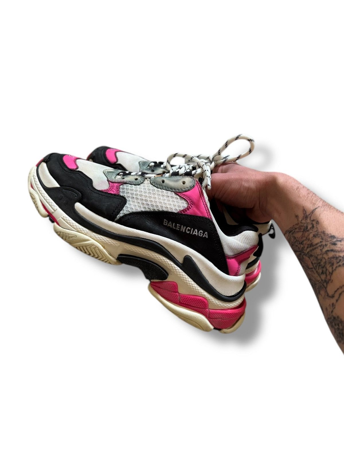 Balenciaga Balenciaga Triple S Pink Size US 7 / EU 40 - 3 Thumbnail