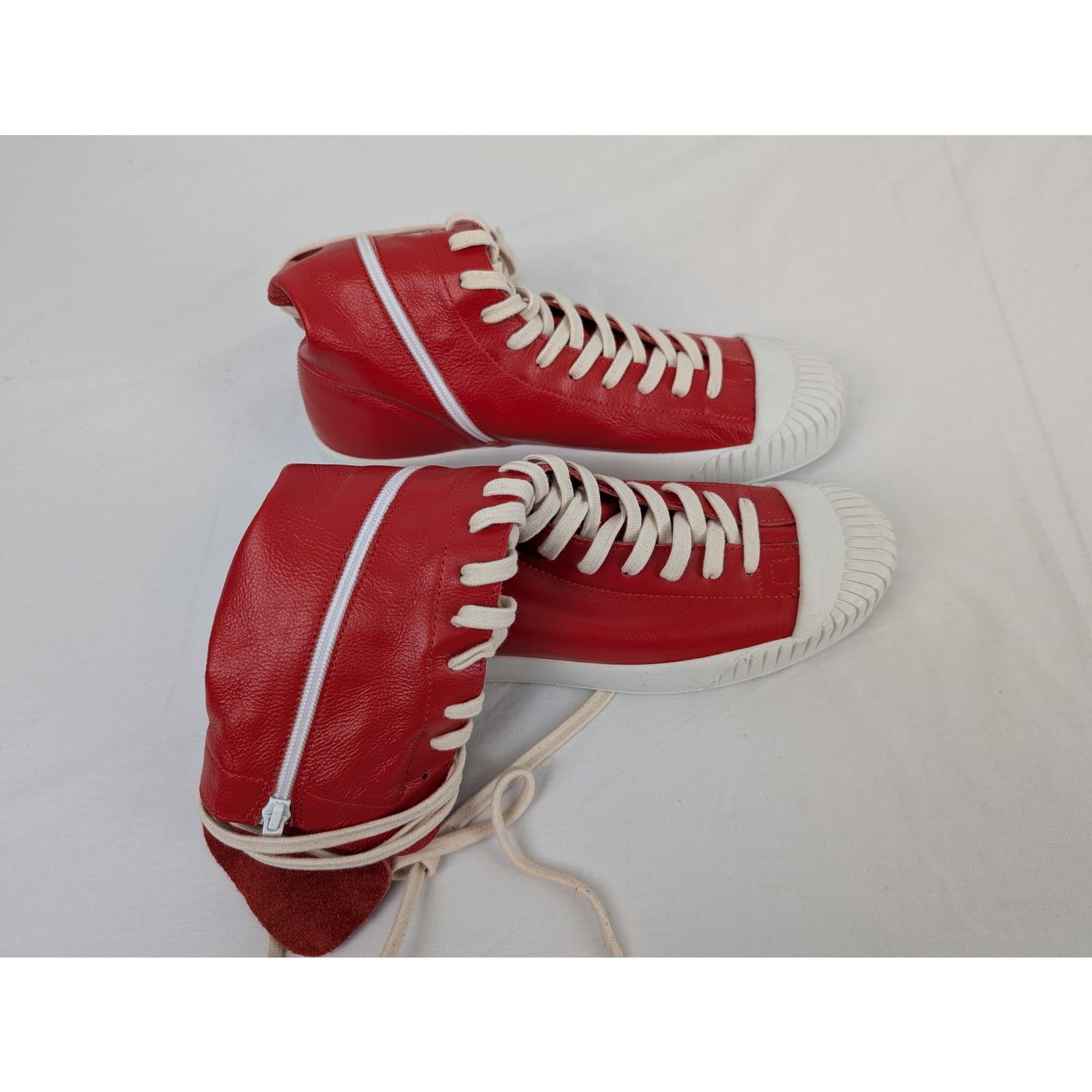 Vivienne Westwood o1rshd1 Lena Leather Boxing Boot in Red Size US 10 / EU 43 - 10 Thumbnail