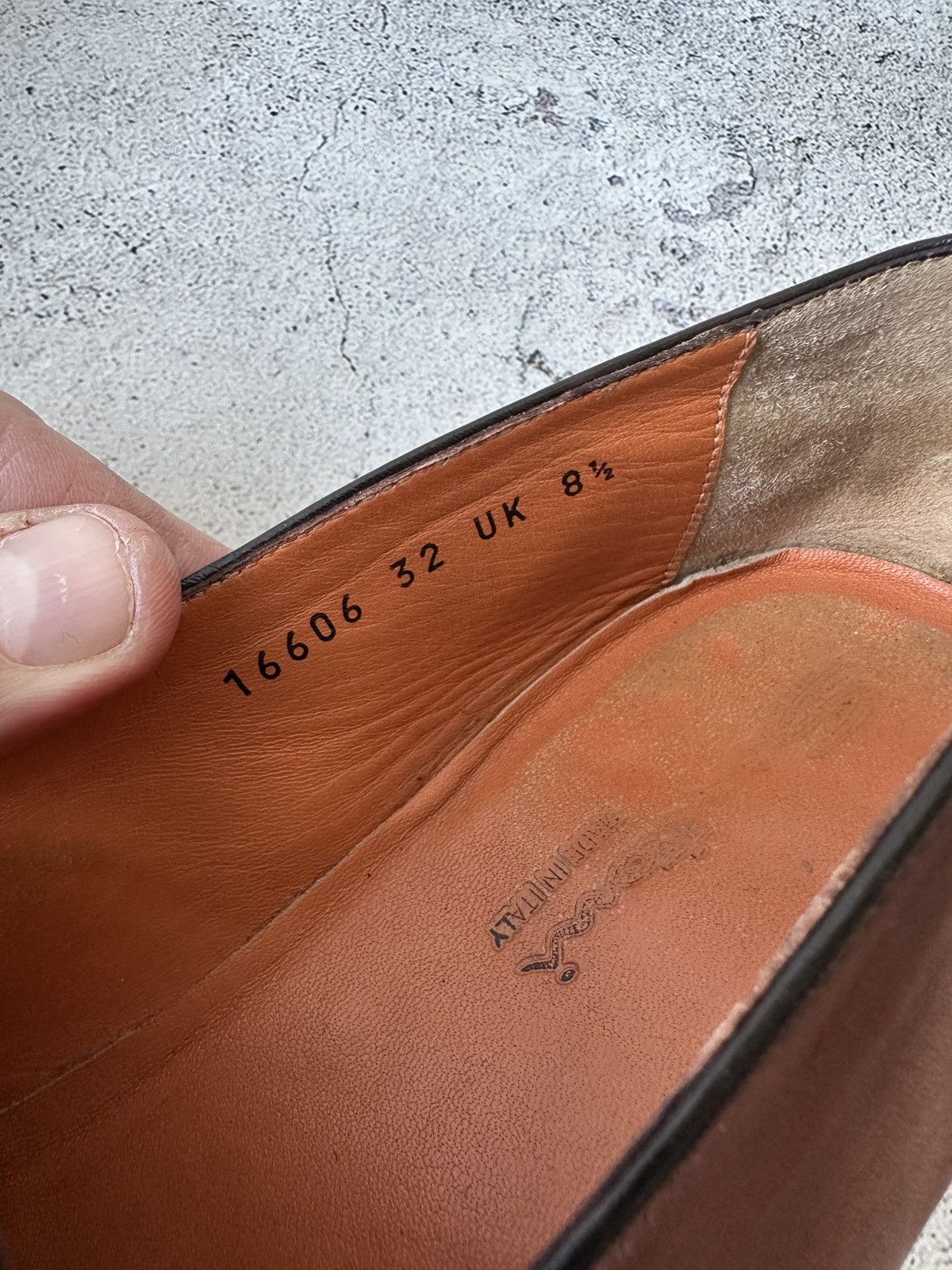 Santoni Santoni Loafers Brown Leather Penny Slip-On Dress Shoes Size US 9.5 / EU 42-43 - 14 Thumbnail