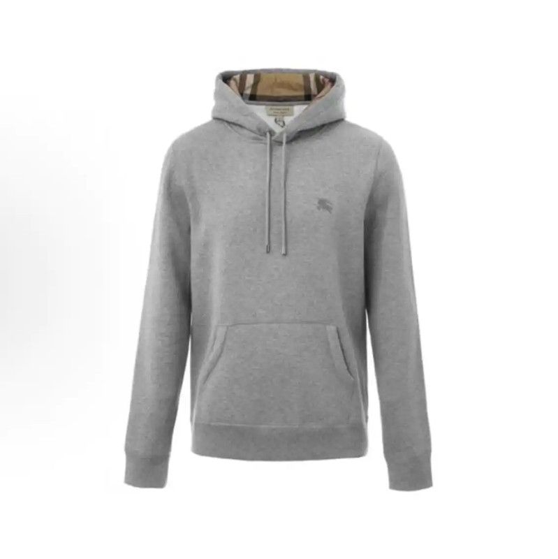 Burberry Burberry Gray Cotton Men's Hoodie Size US L / EU 52-54 / 3 - 1 Thumbnail