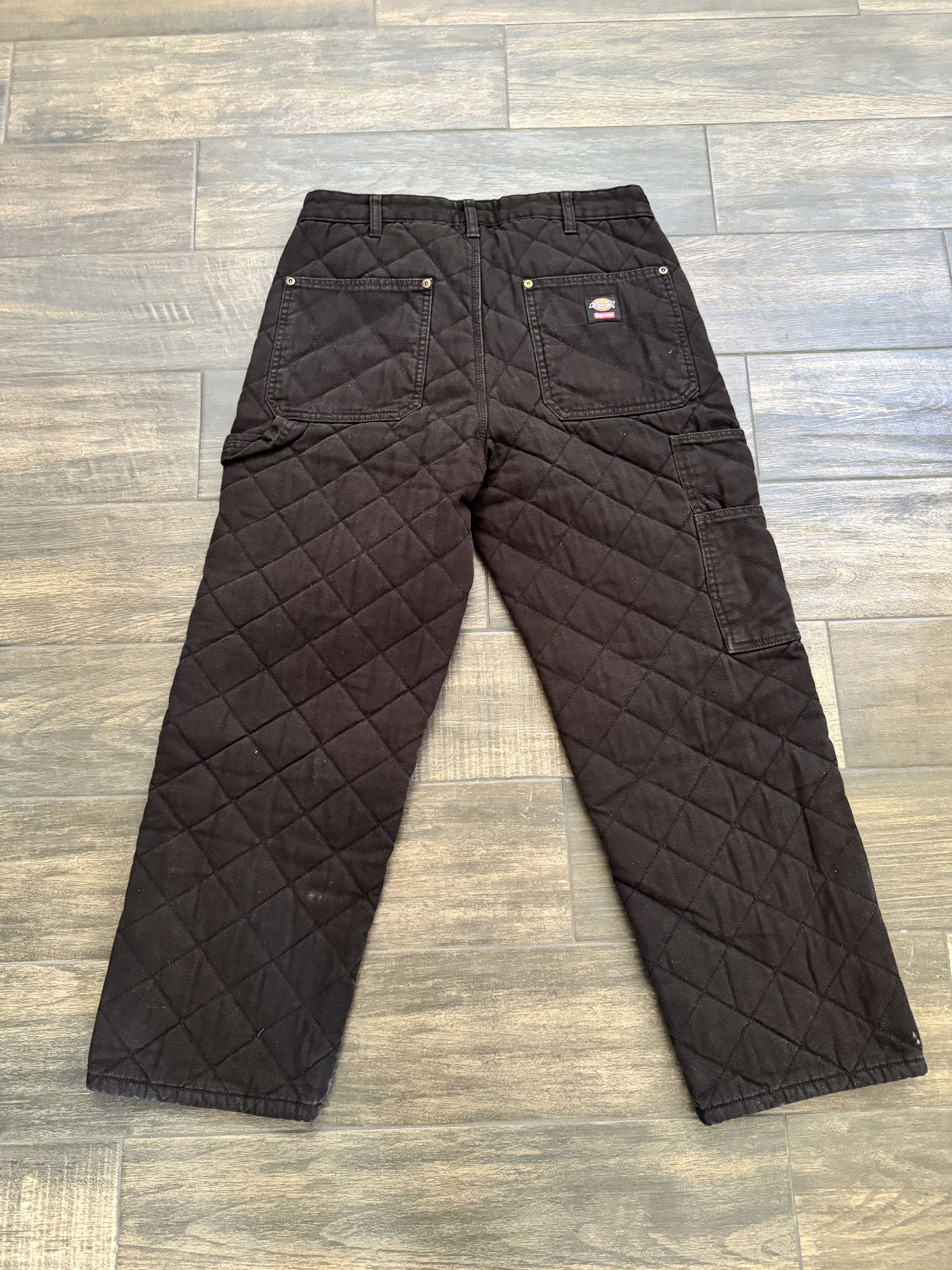 Dickies × Supreme Supreme Dickies Quilted Double Knee Painter Pant Black Size US 30 / EU 46 - 9 Thumbnail