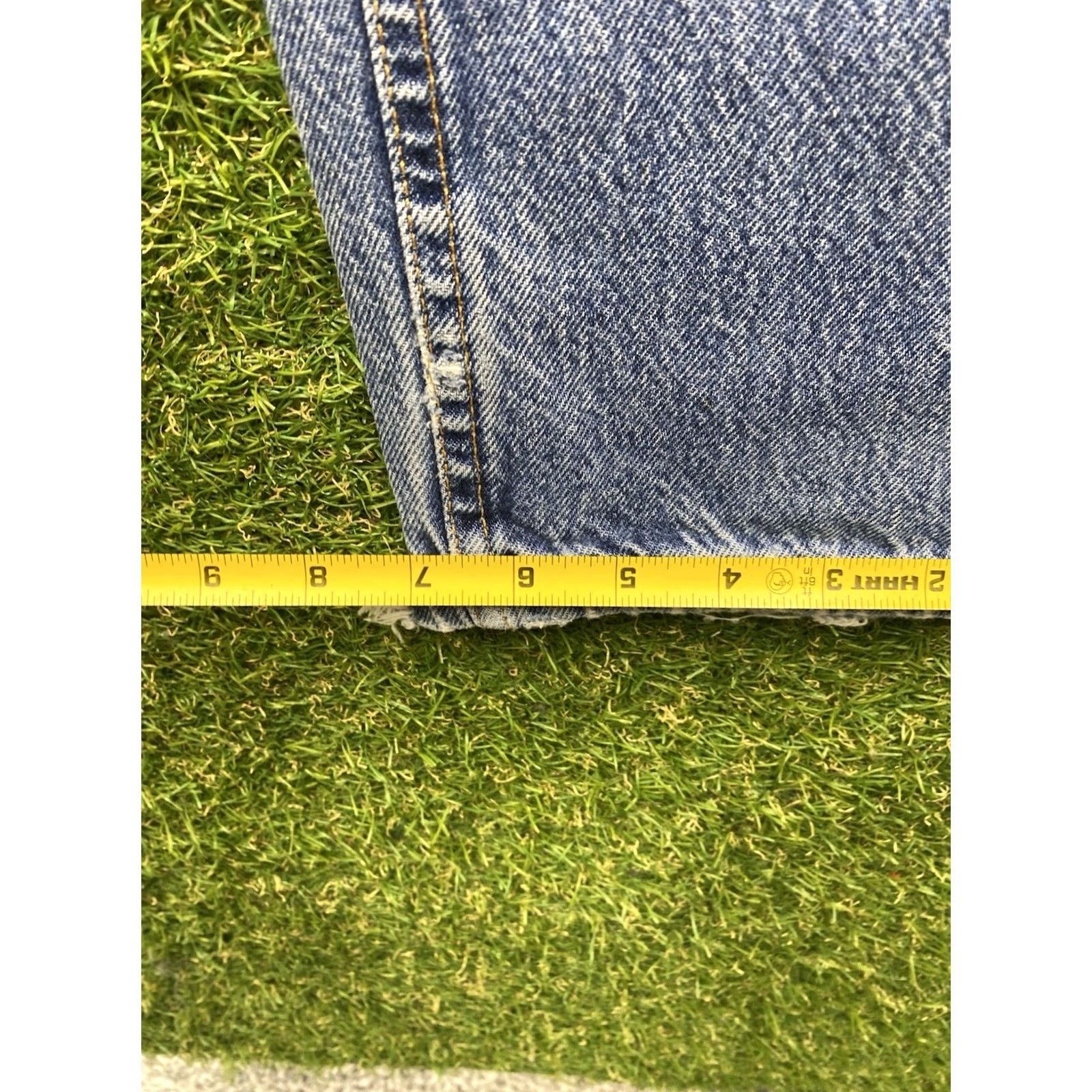 Levi's VINTAGE Levi's 512 Jeans Womens Juniors 28x30 Slim Straight Blue Medium Wash Casual Floor Size 34" / US 12 / IT 48 - 6 Thumbnail