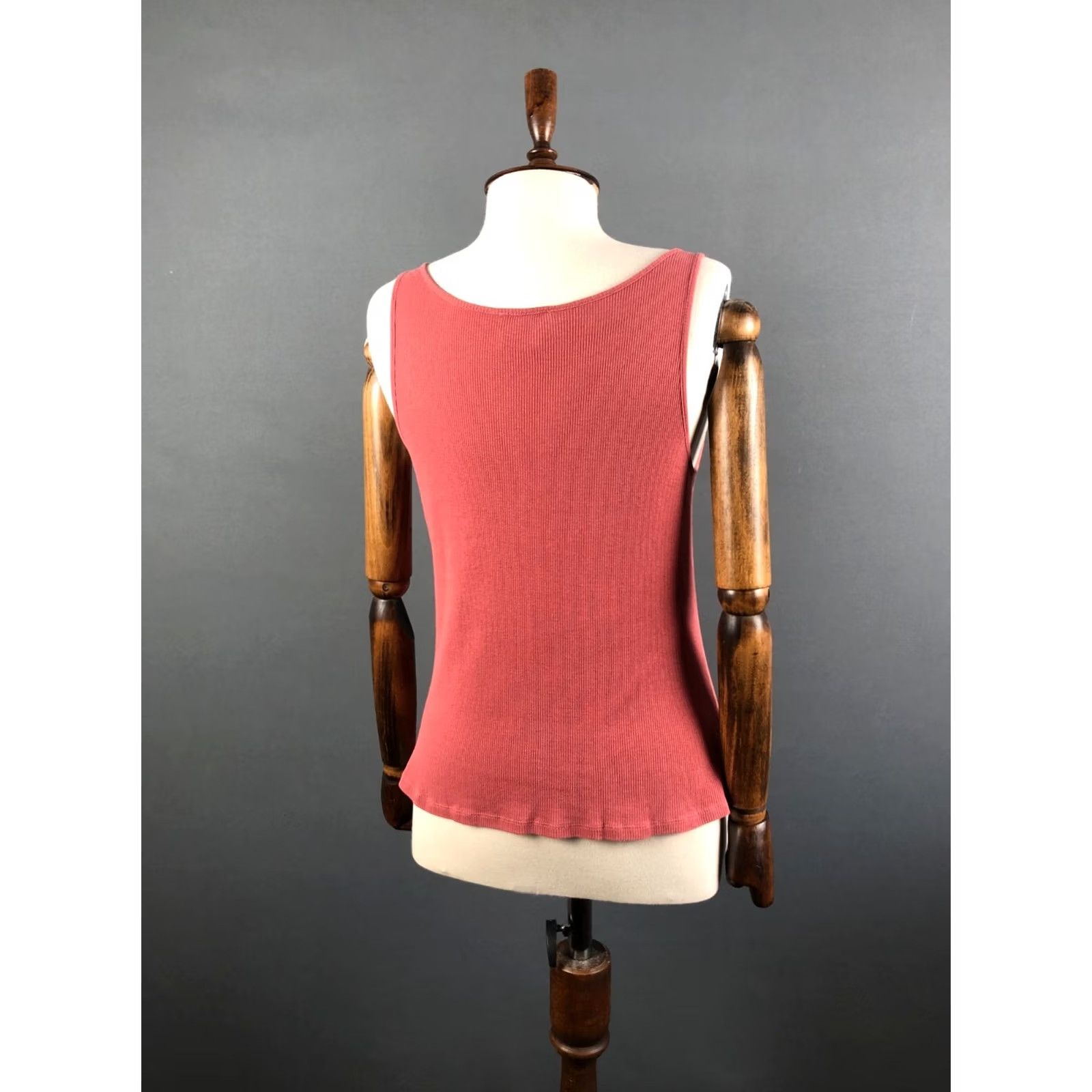 Vintage Sezane Tank Women's S Pink Cotton Lyocell Sleeveless Scoop Neck Casual Basic Vintage No Size S / US 4 / IT 40 - 3 Thumbnail