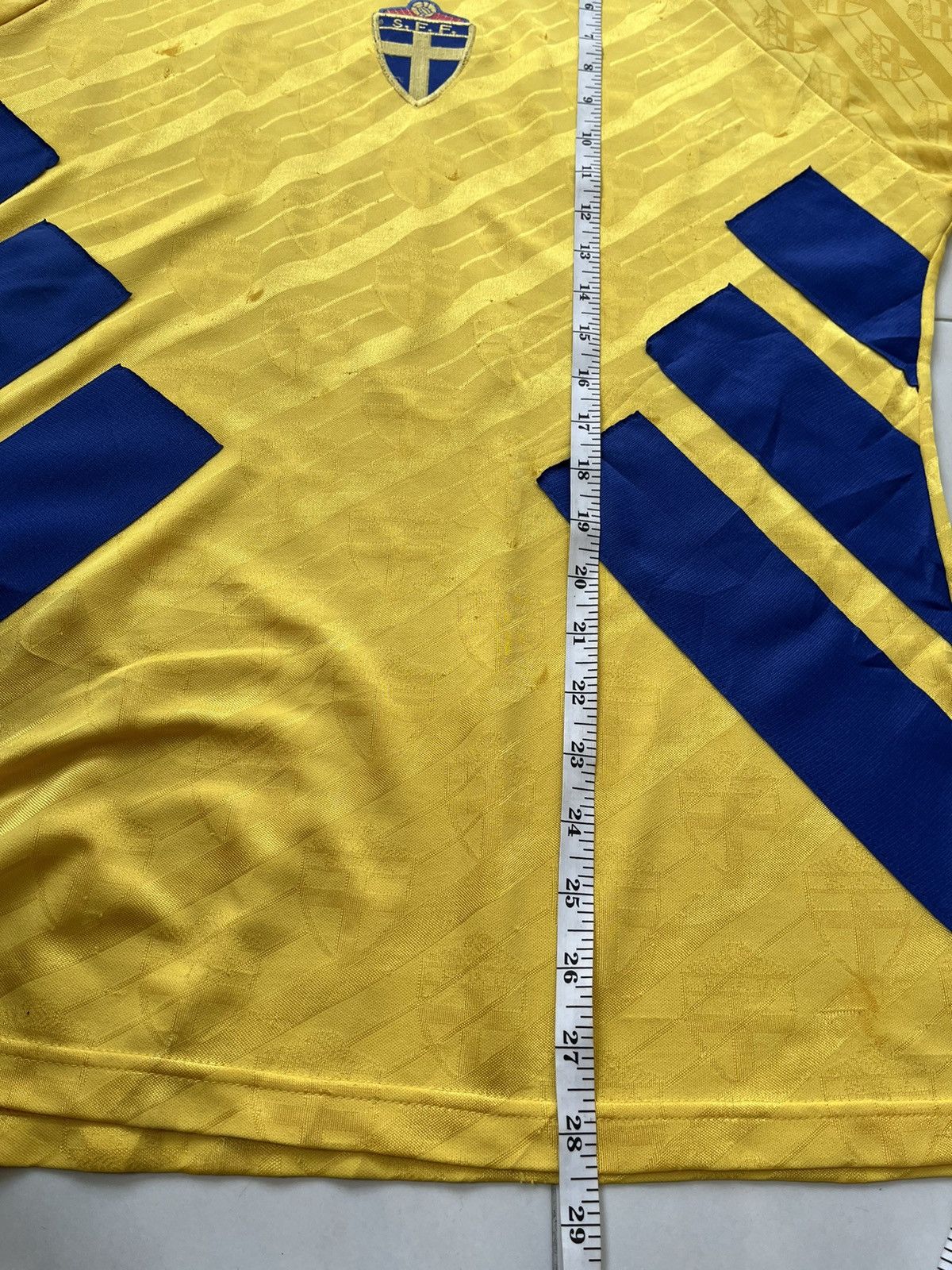 Adidas Sweden 1994/1996 Home ( Golden Generation ) Size US M / EU 48-50 / 2 - 23 Thumbnail