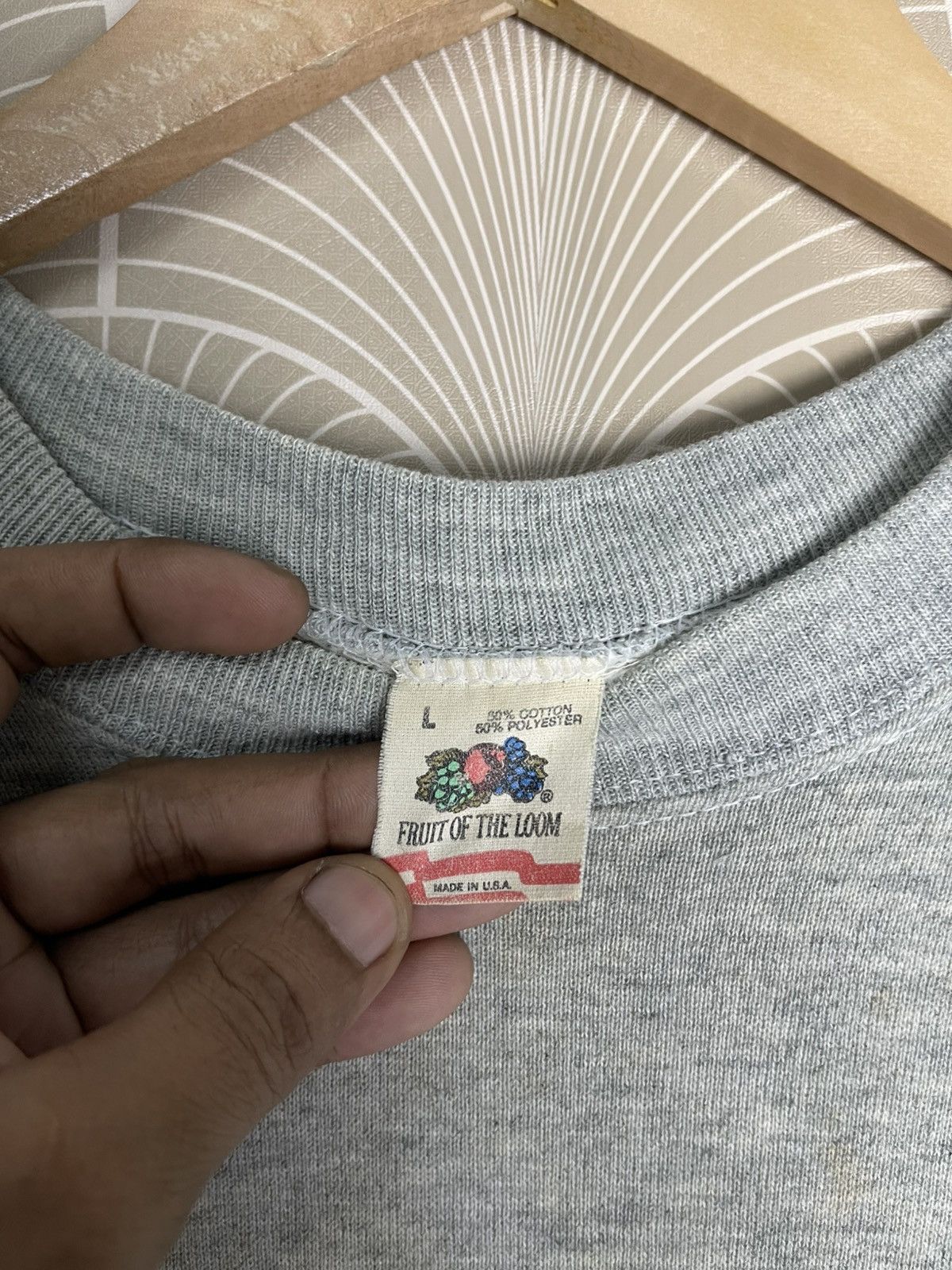 Jungles × Vintage VINTAGE 90s KHAKI JUNGLE ELEPHANT BIG PRINT CRENECK Size US L / EU 52-54 / 3 - 19 Thumbnail