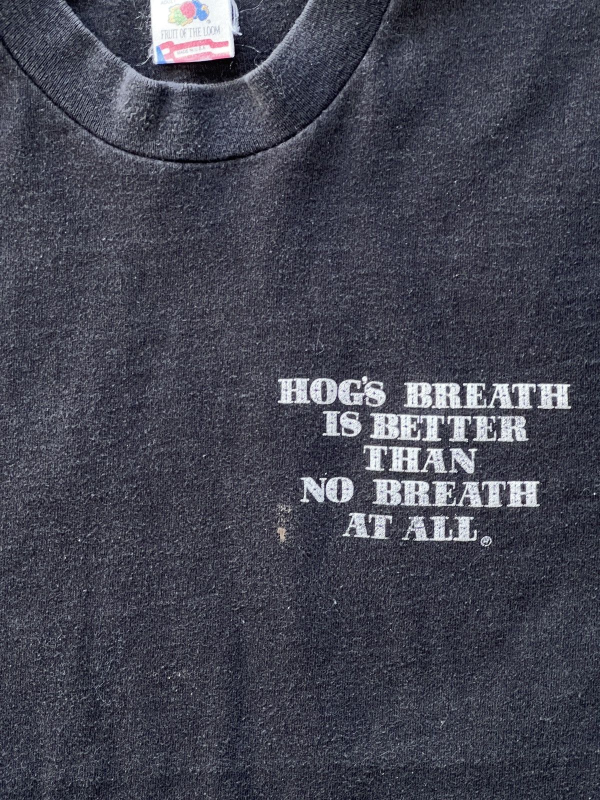 Vintage Vintage Hogs Breathe Better Saloon Singel Stitch Tee Large Size US L / EU 52-54 / 3 - 7 Thumbnail