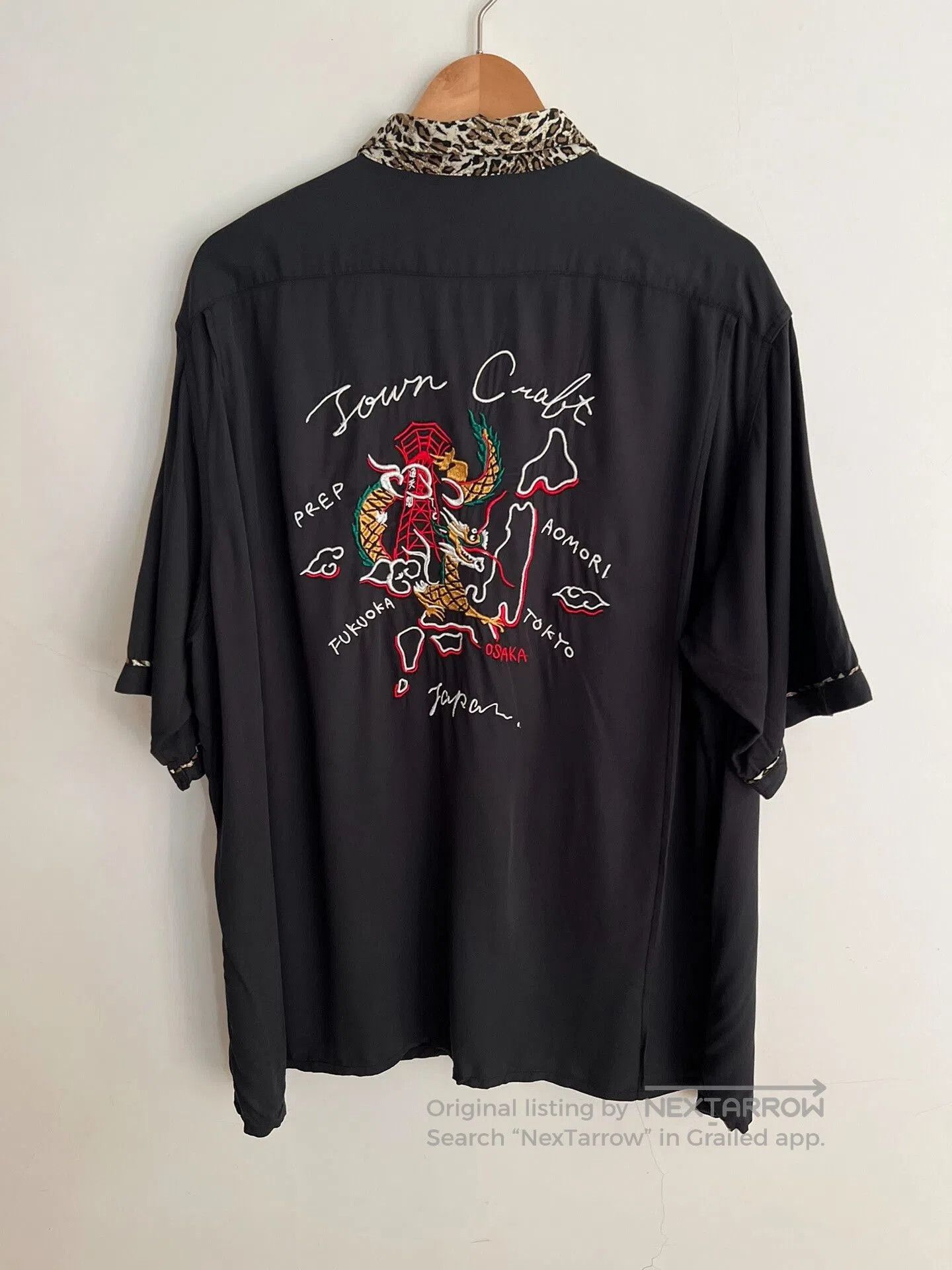 Towncraft towncraft x freaks store embroidered short sleeve shirt. Size US L / EU 52-54 / 3 - 4 Thumbnail