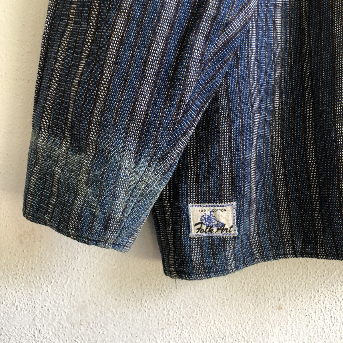 Other Folk Art Woven Reversable Denim Chore Jacket Size US L / EU 52-54 / 3 - 9 Thumbnail