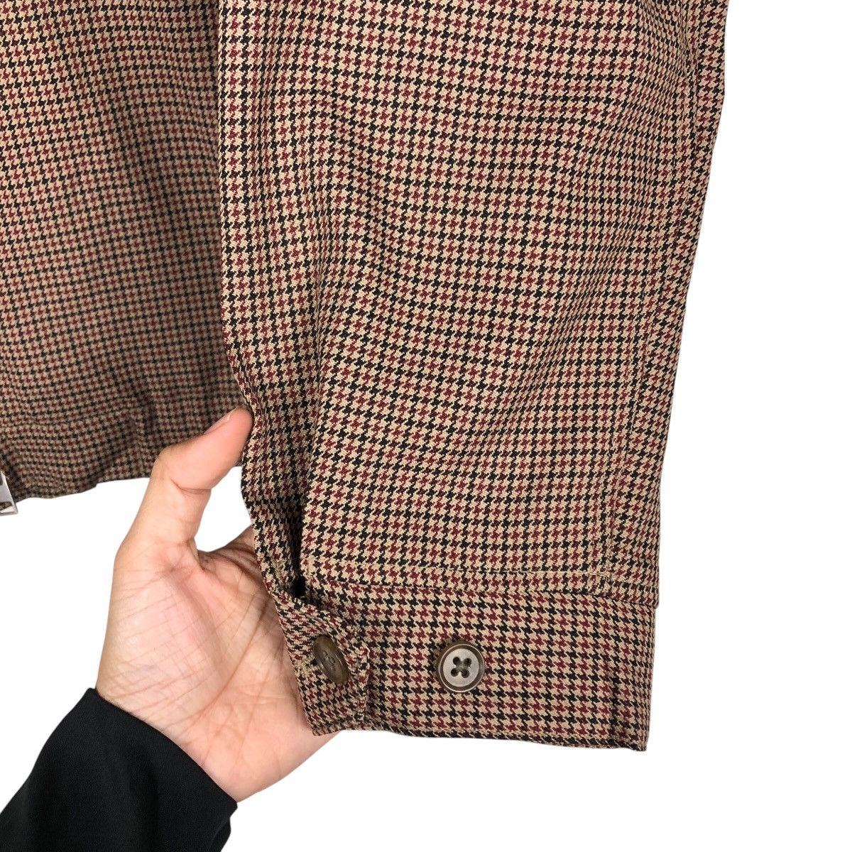 Japanese Brand × Vintage 📌Vintage Bomber Jacket Global Work Tartan Issey Miyake Size US M / EU 48-50 / 2 - 16 Thumbnail