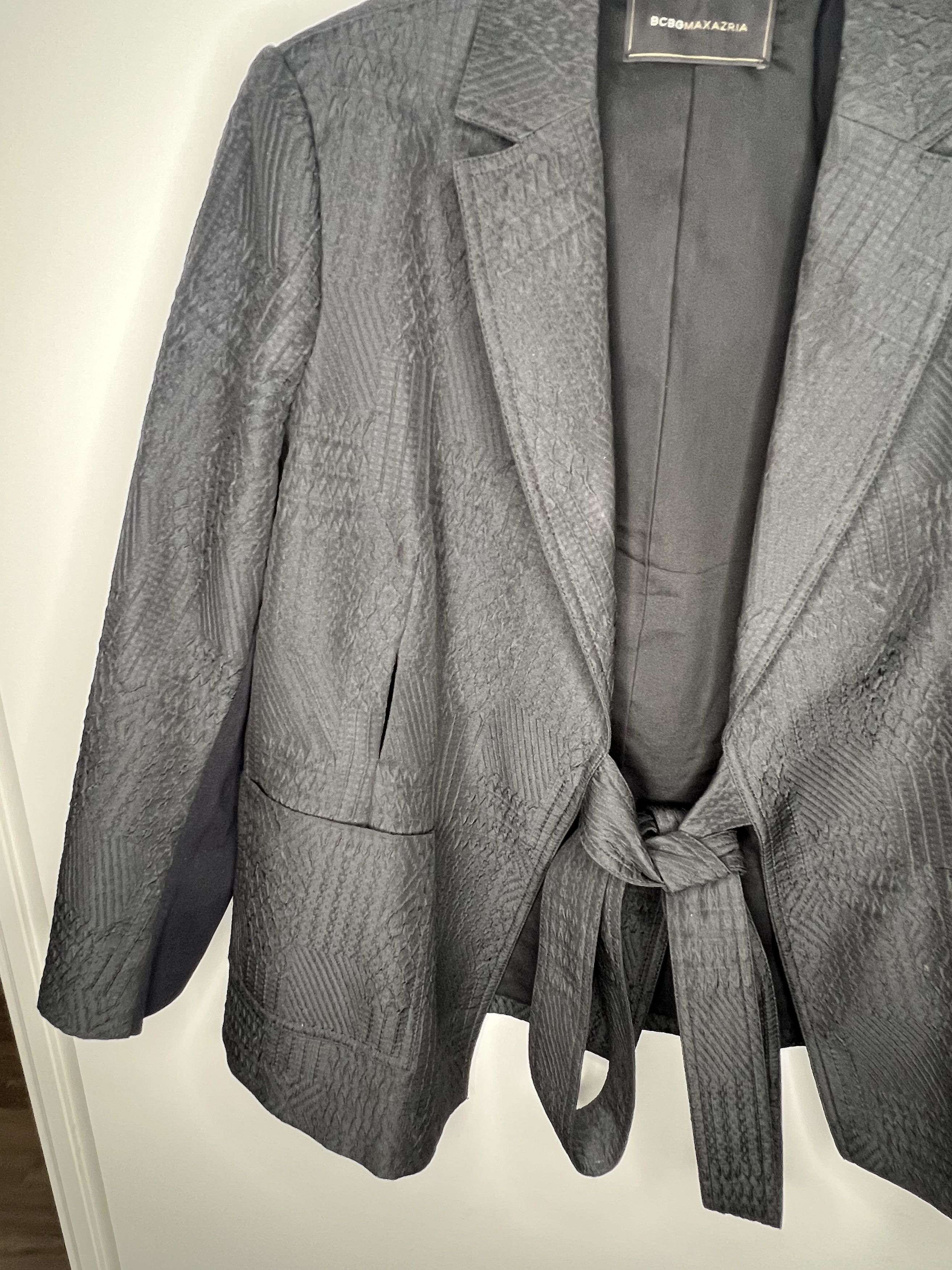 Bcbgmaxazria Unisex Synthetic Blazer with Straps Size S / US 4 / IT 40 - 4 Thumbnail