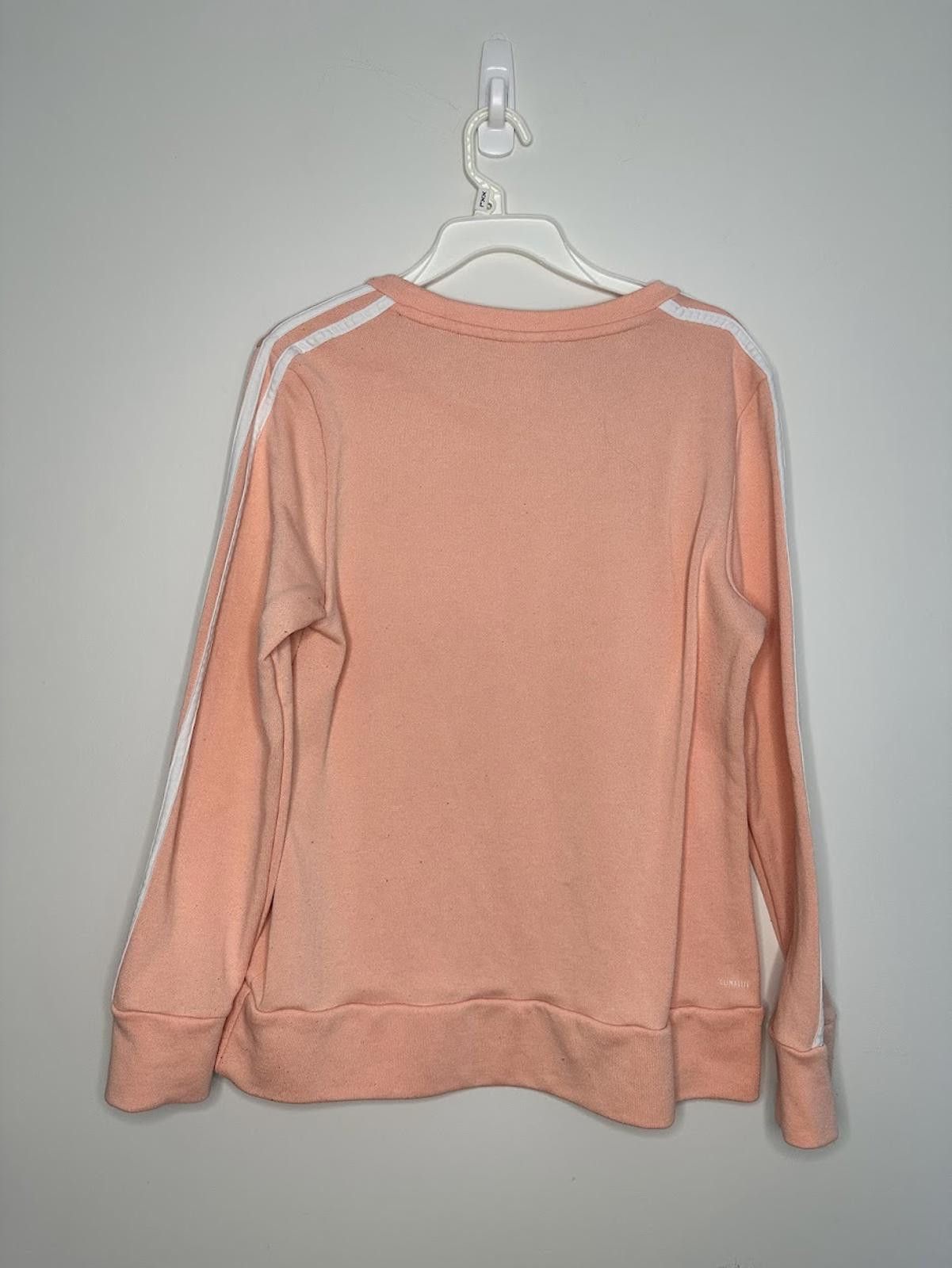 Adidas Adidas Women's Three Stripes Pullover Sweatshirt Pink -Sz. M Size M / US 6-8 / IT 42-44 - 2 Thumbnail