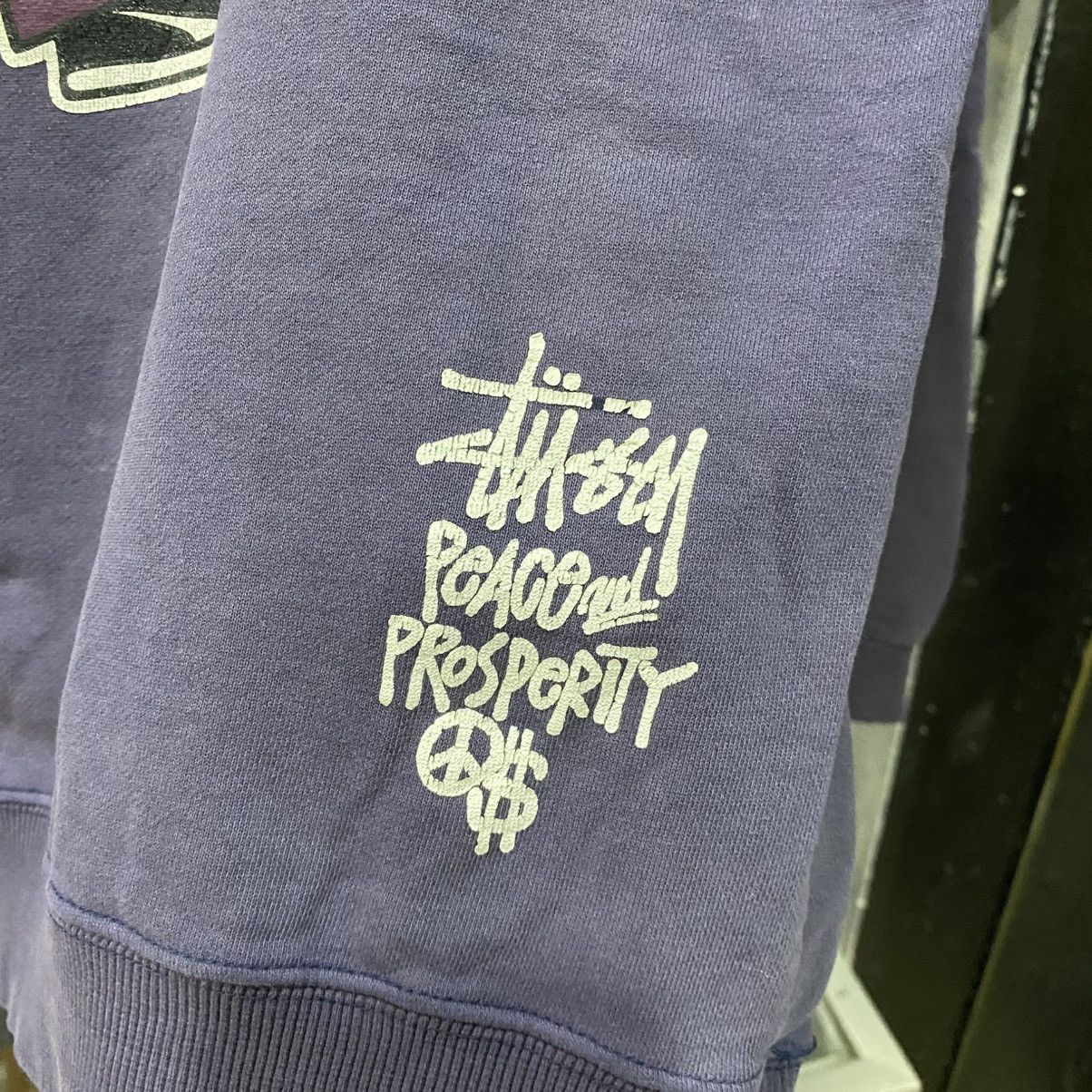 Stussy Vintage 80’s Distress Stussy Peace & Prosperity Sweatshirts Size US M / EU 48-50 / 2 - 5 Thumbnail