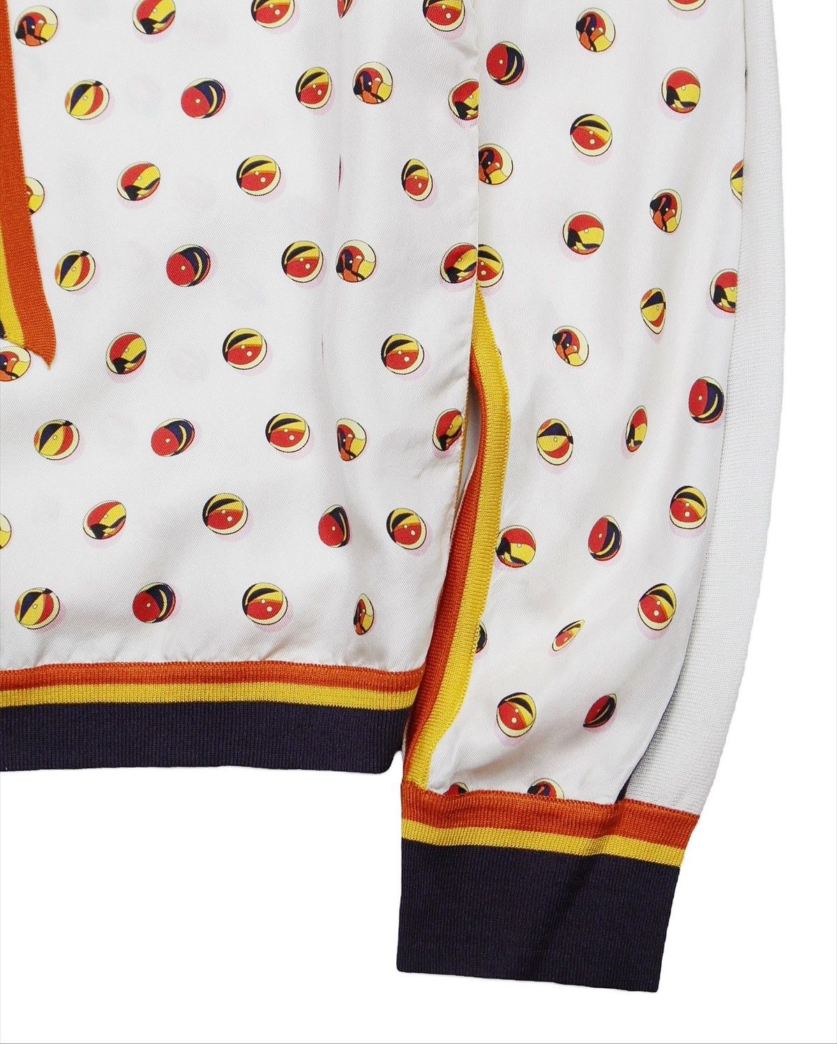 Hermes 1990S HERMÈS PARIS PRINTED SILK BOMBER JACKET Size XS / US 0-2 / IT 36-38 - 10 Thumbnail