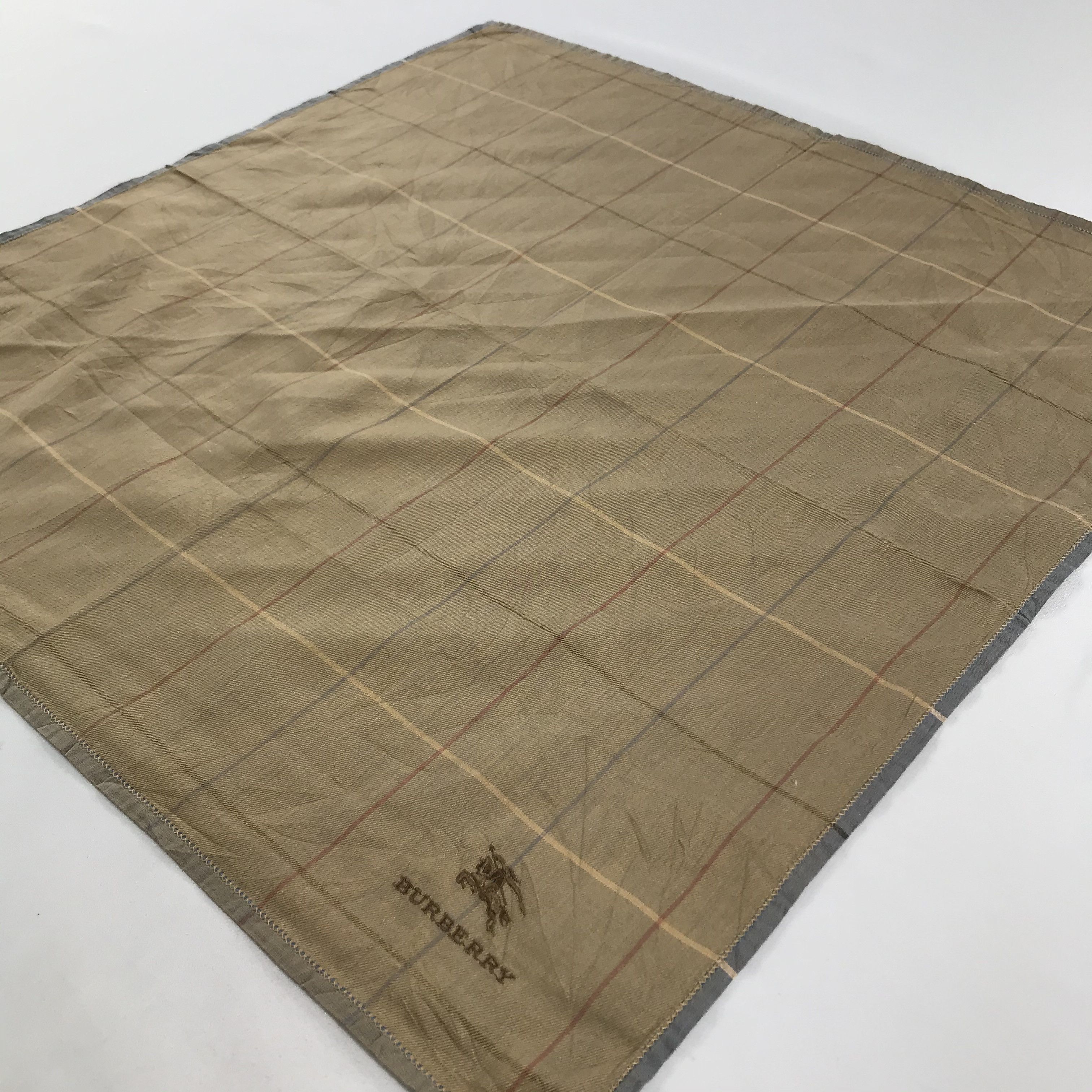 Burberry × Vintage Burberry Bandana / Handkerchief / Neckerchief - S1617 Size ONE SIZE - 2 Thumbnail
