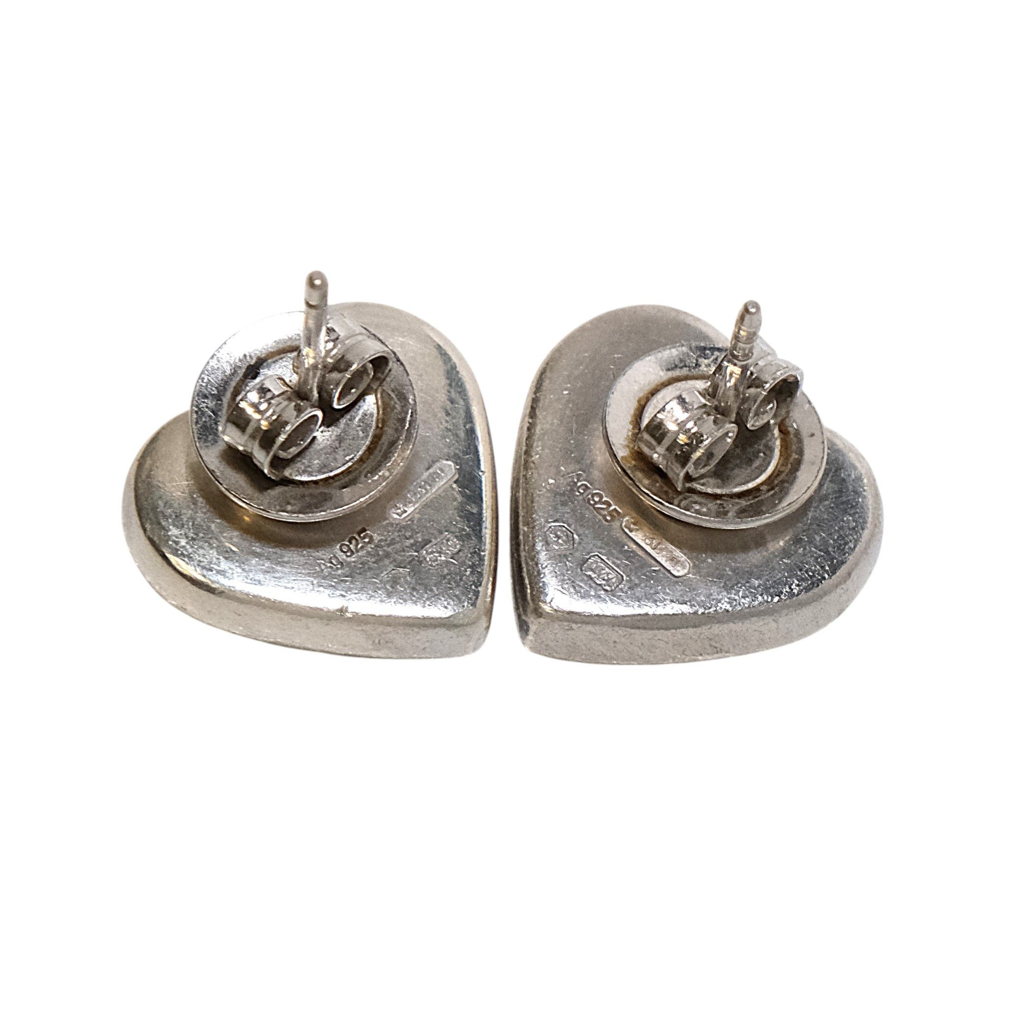 Gucci .925 Silver Heart Earrings Size ONE SIZE - 3 Thumbnail