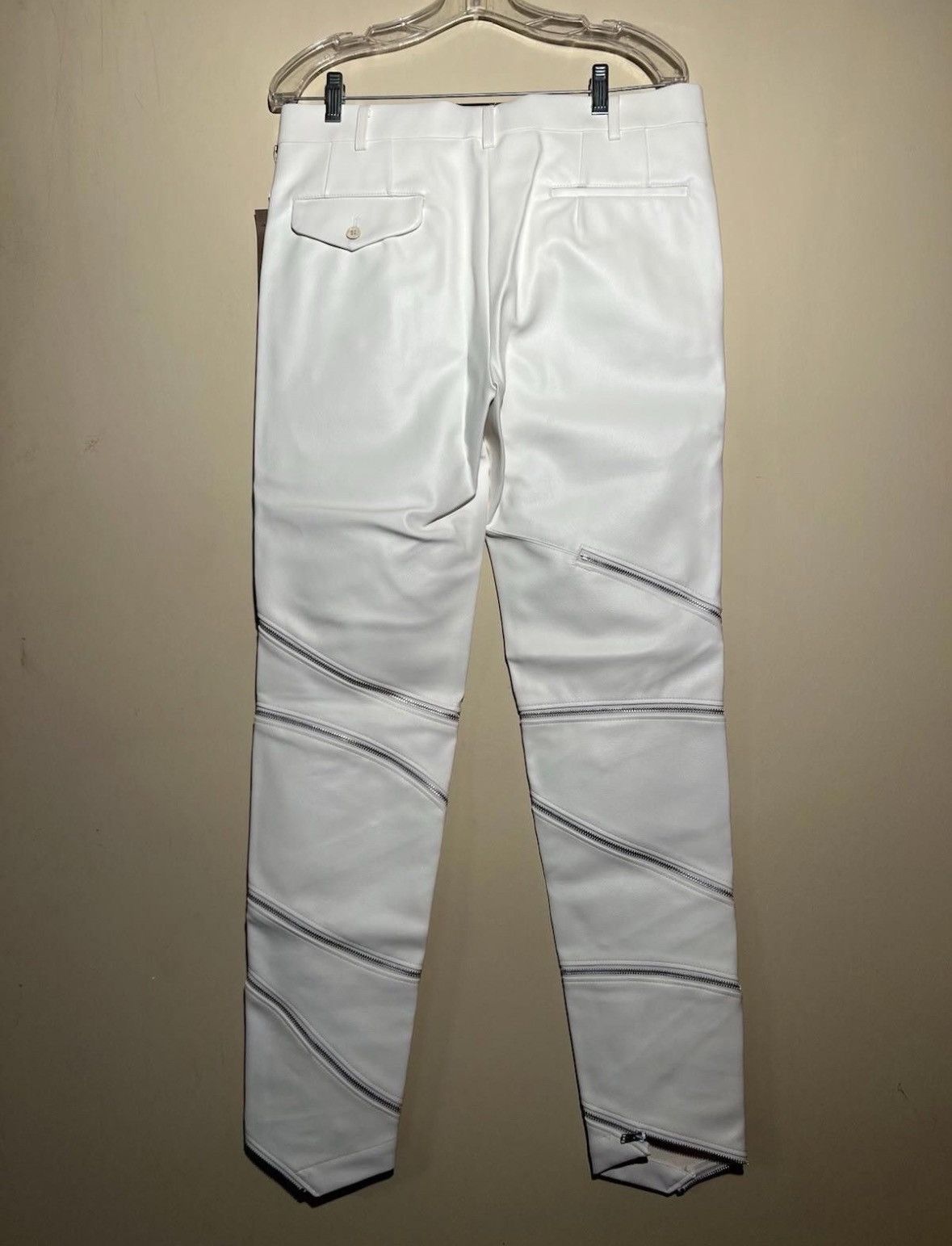 Comme des Garcons leather white jeans Size US 36 / EU 52 - 2 Thumbnail