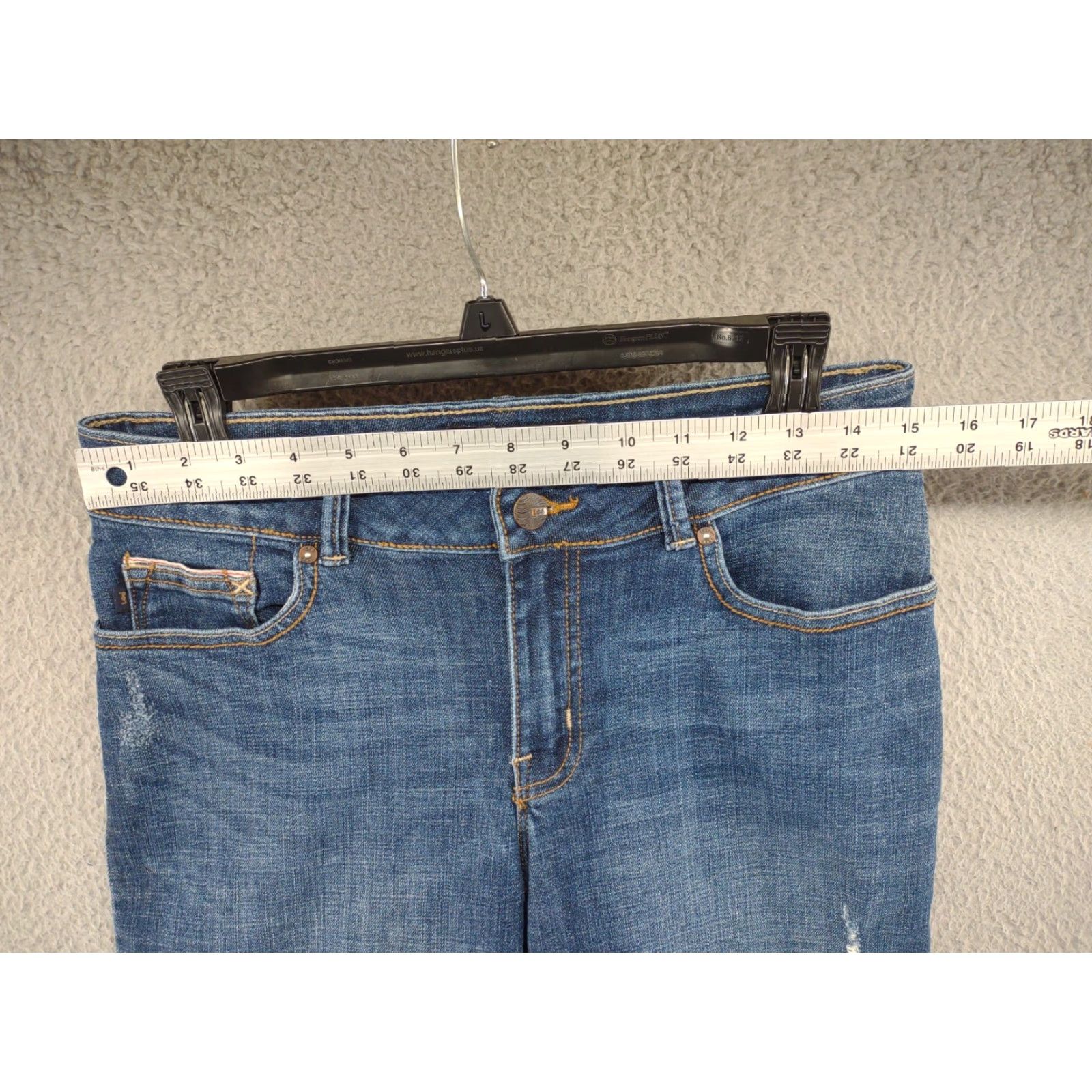 Lee Lee Modern Series Curvy Fit Boyfriend Jeans Women's Size 6 Medium Blue Denim 5-Pocket - Regular Rise Cotton Blend Shirt? Size 28" / US 6 / IT 42 - 5 Thumbnail