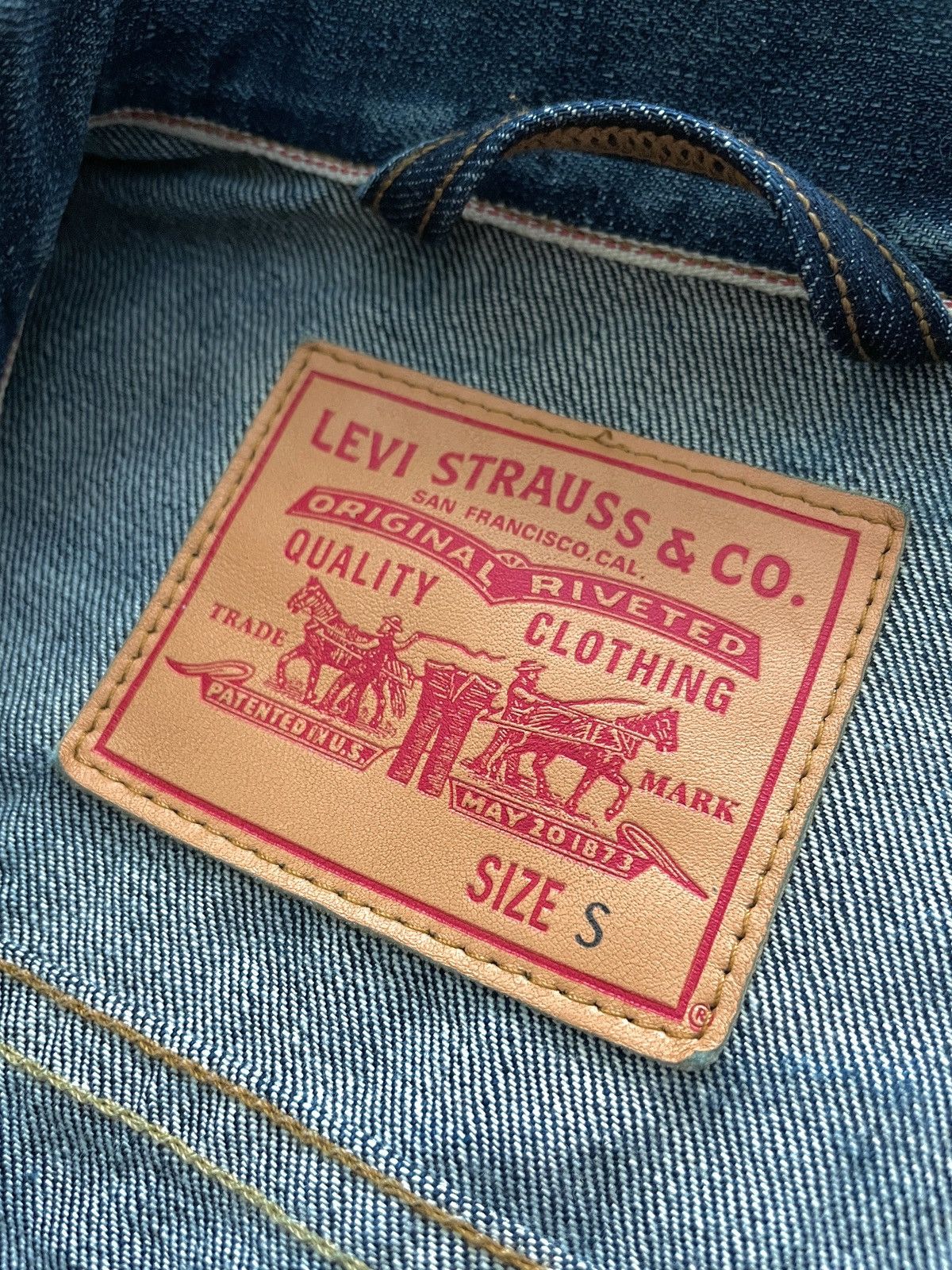Levi's Levi’s SELVEDGE Denim Trucker Jacket Made in USA Size US S / EU 44-46 / 1 - 7 Thumbnail