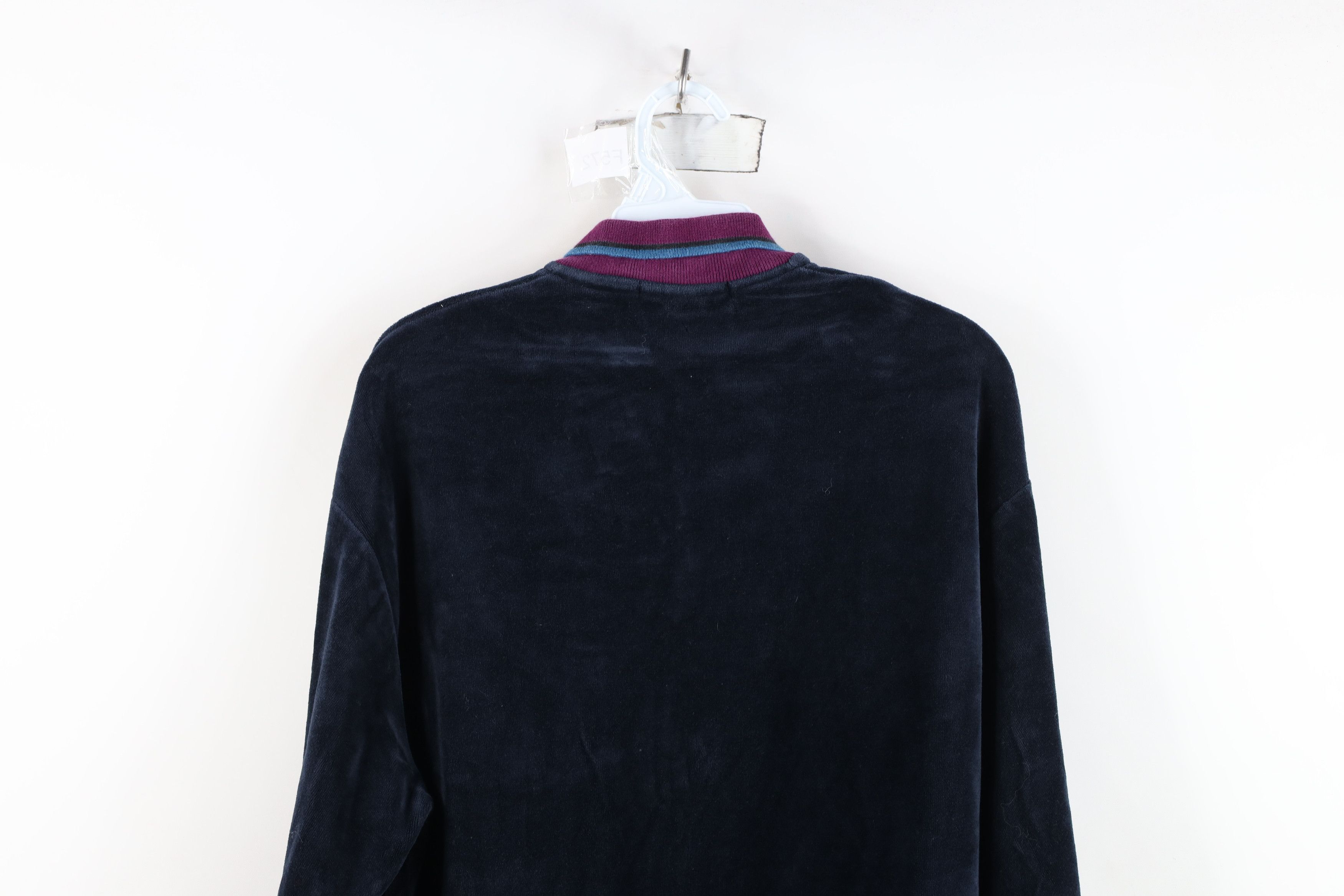 Vintage Vintage 90s Streetwear Collared Pullover Polo Shirt Blue USA Size US XL / EU 56 / 4 - 14 Thumbnail