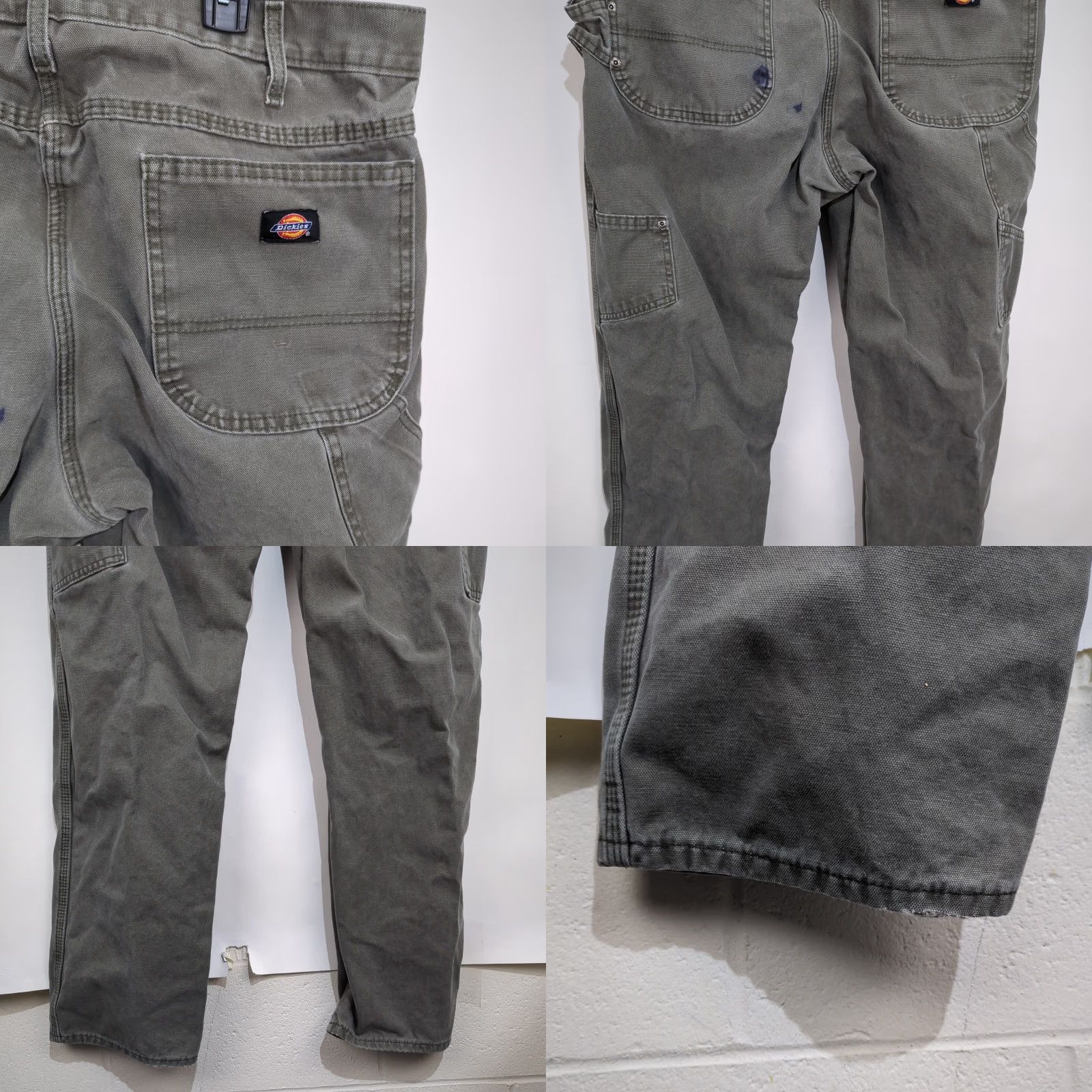Dickies Dickies Denim Carpenter Straight Leg Jeans Men's 36x32 Green - Regular Fit, 5-Pocket, Belt Loops, High Rise, Cotton, Denim, Work Jeans Size US 36 / EU 52 - 10 Thumbnail